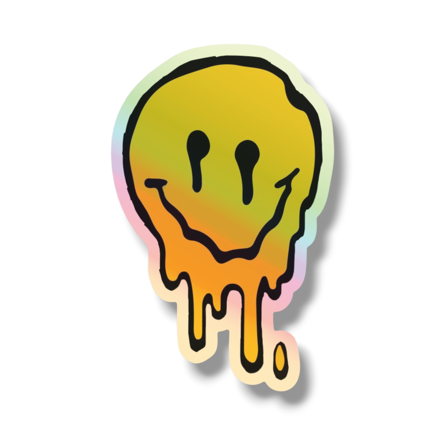 GBC Drippy Smile, Sticker (Holographic)