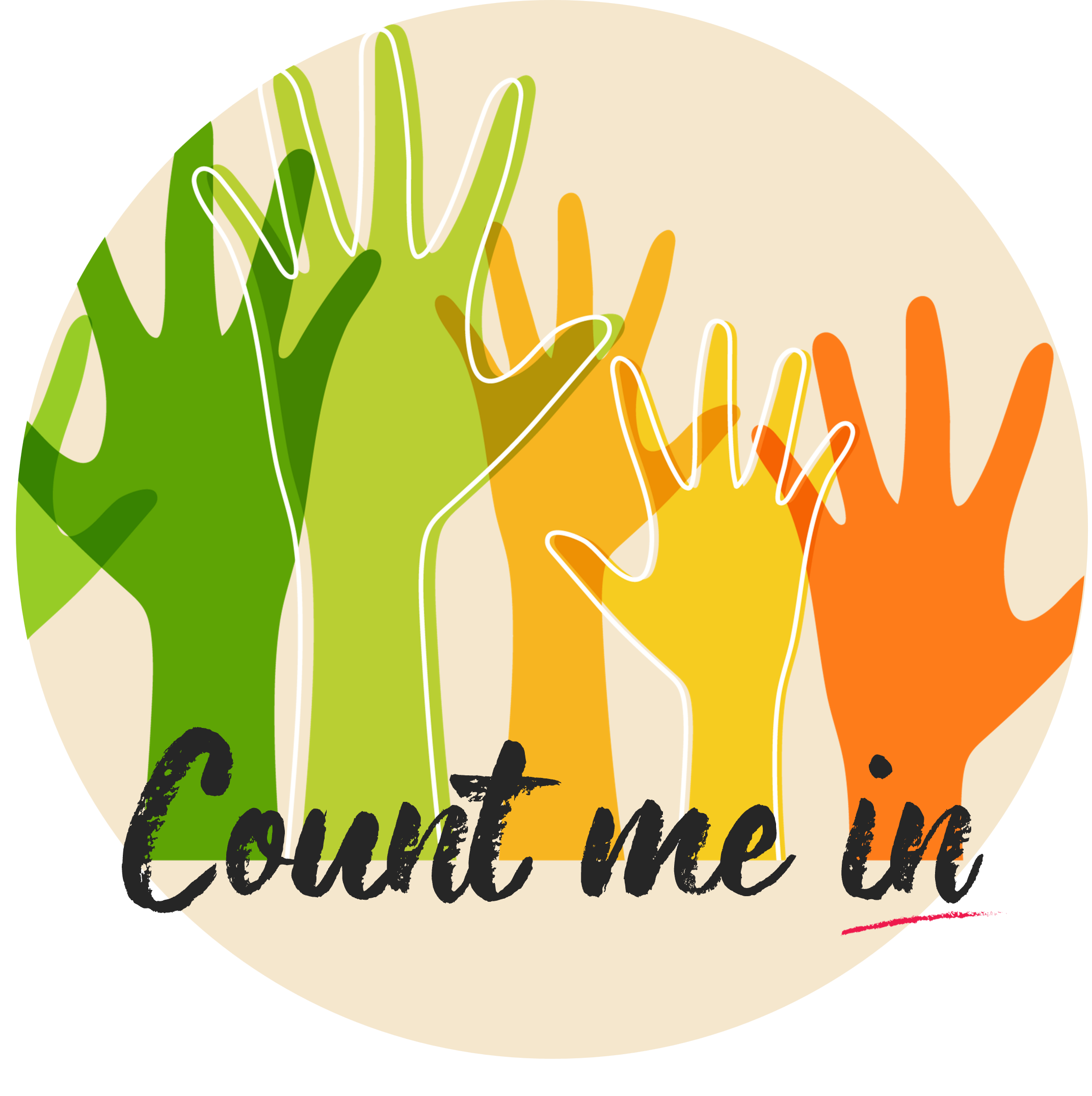 Colorful illustration of overlapping raised hands in green, yellow, and orange with the text “Raising the Bar.”