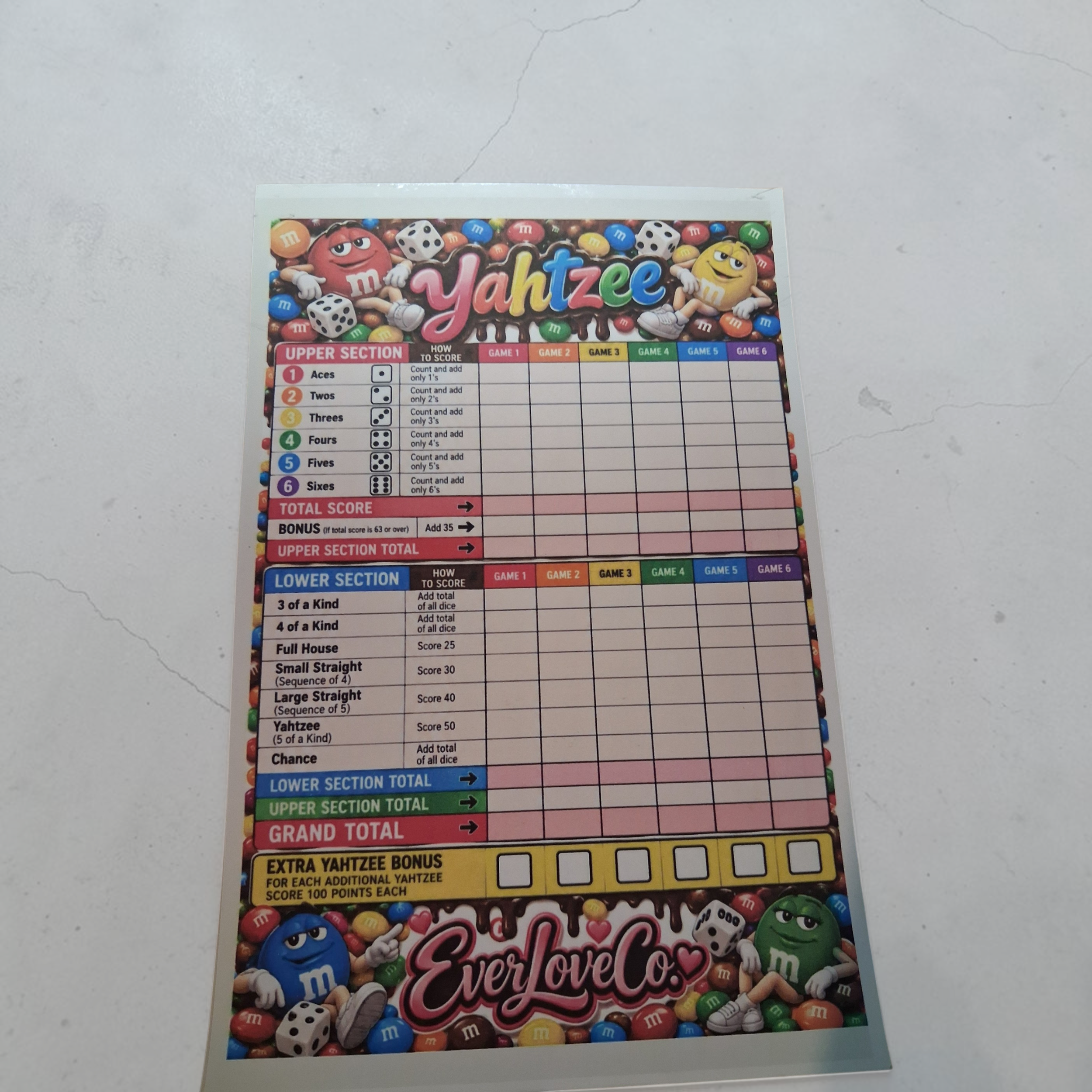 M & M yahtzee scoring pads.png