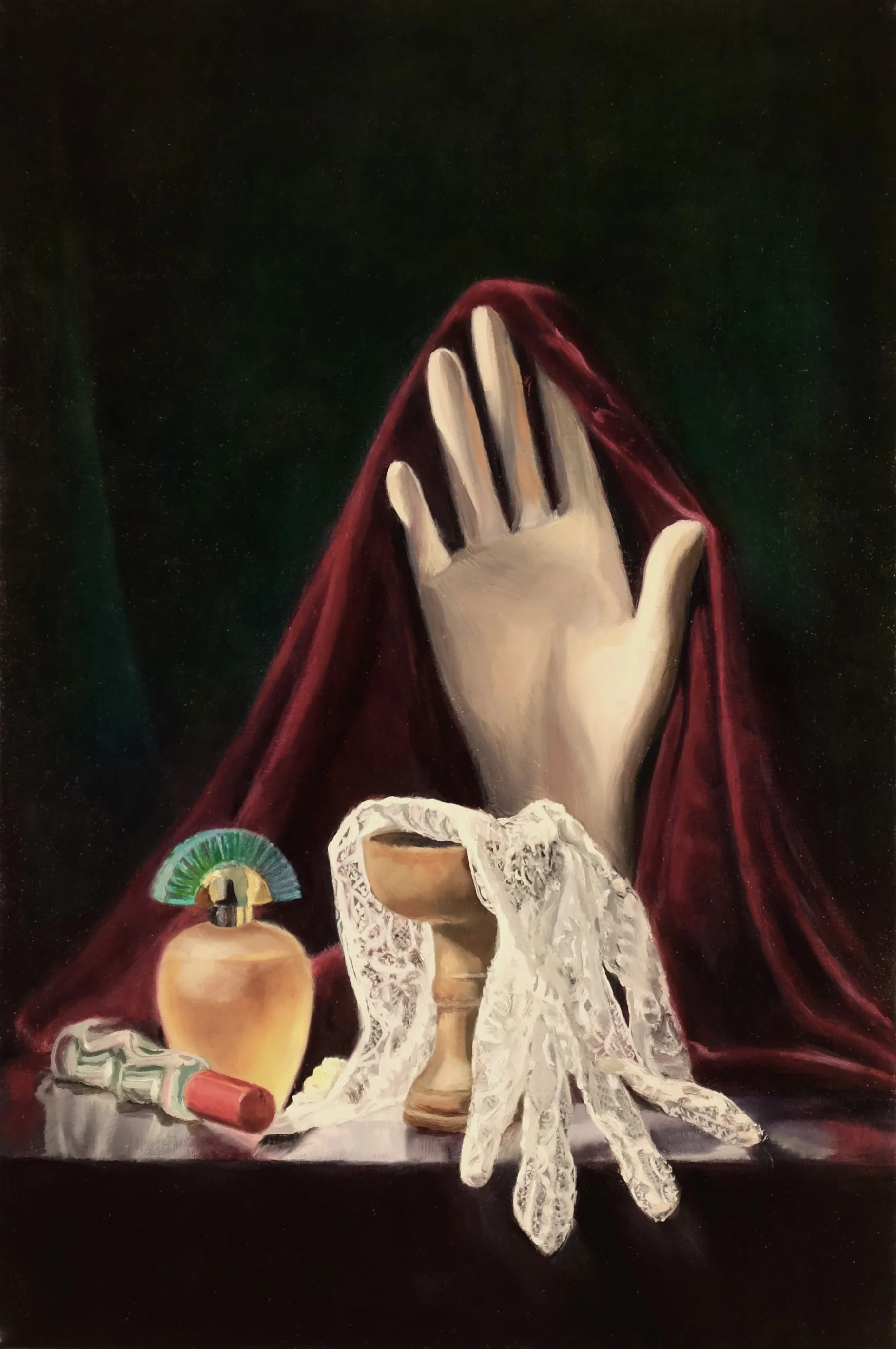 Blush, 
2026, 
46 x 31 cm, 
Oil on linen
