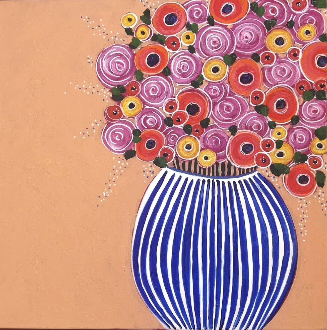 Blue Vase Bouquet