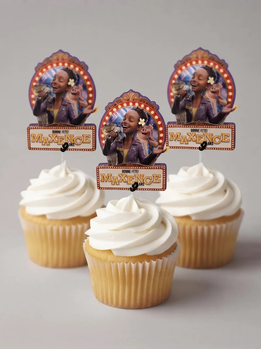 Cupcake toppers personnalisés