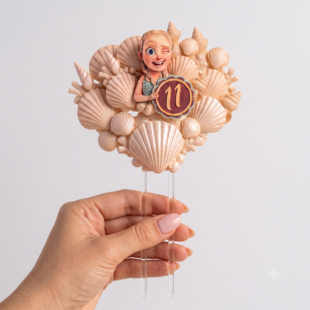 Sucette coquillage topper 11