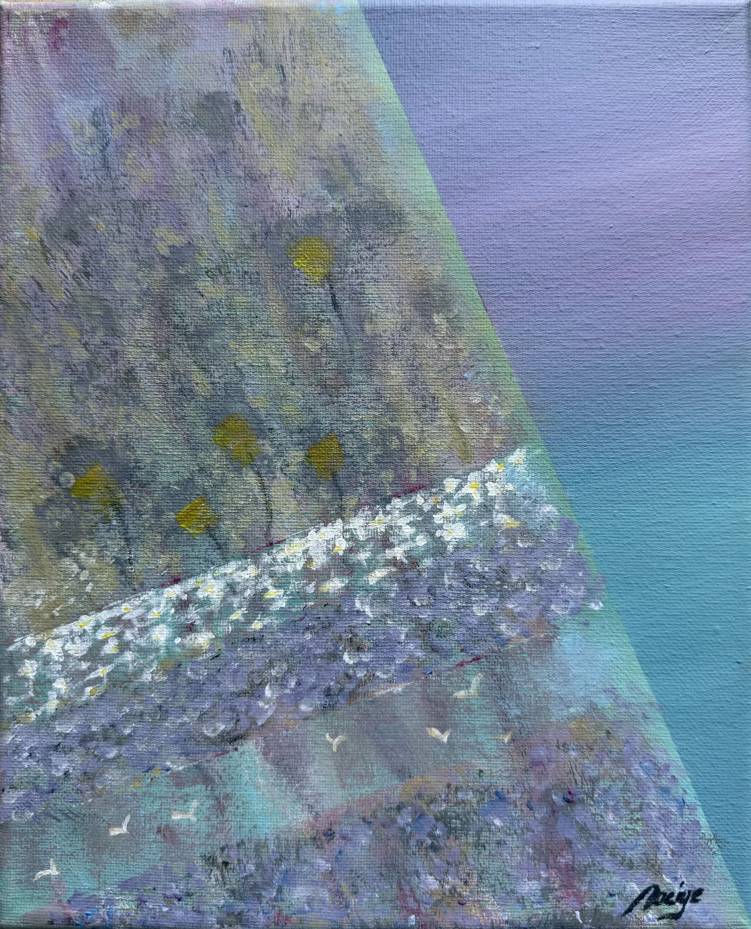 Undiscovered lives, 2026, acrylic on canvas, 27 x 22 cm