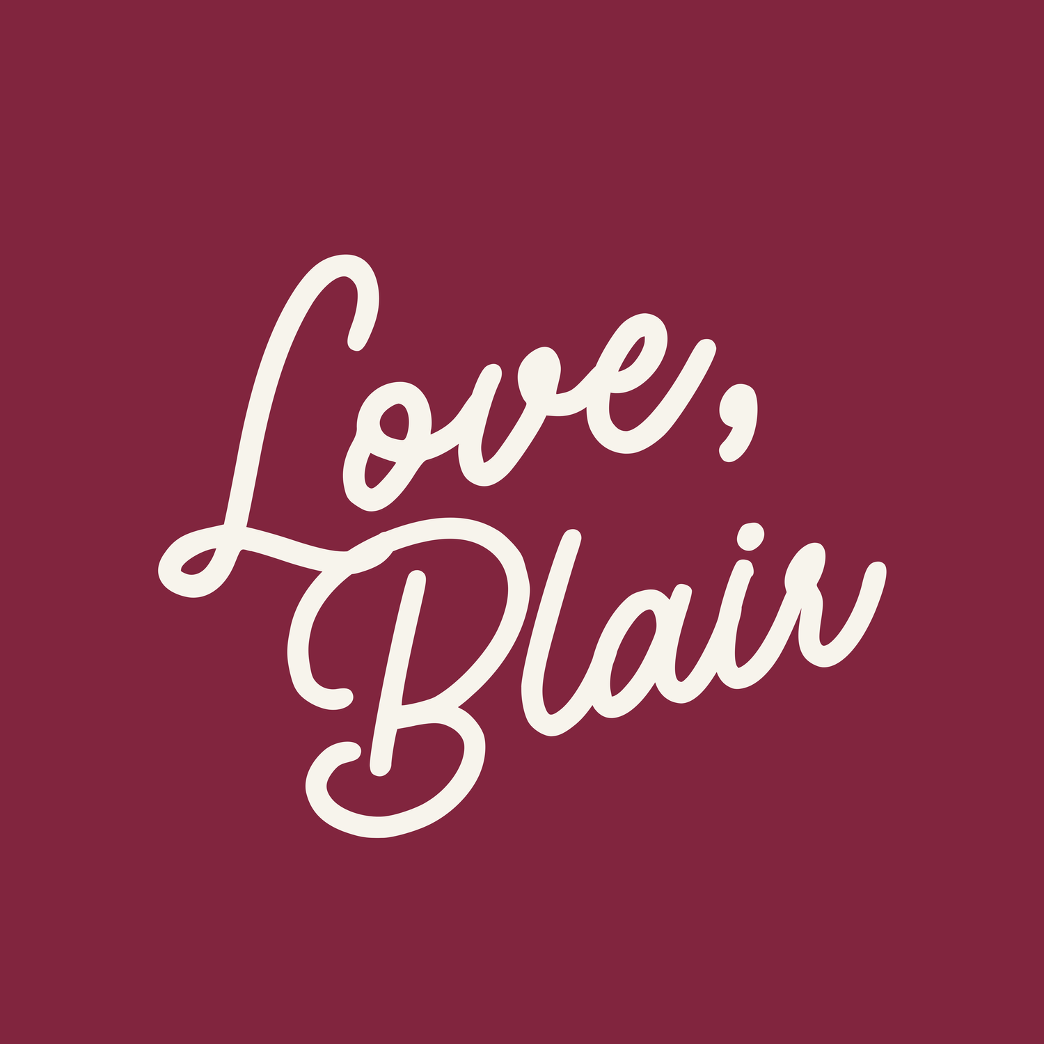 Your content, sent with Love, from Blair