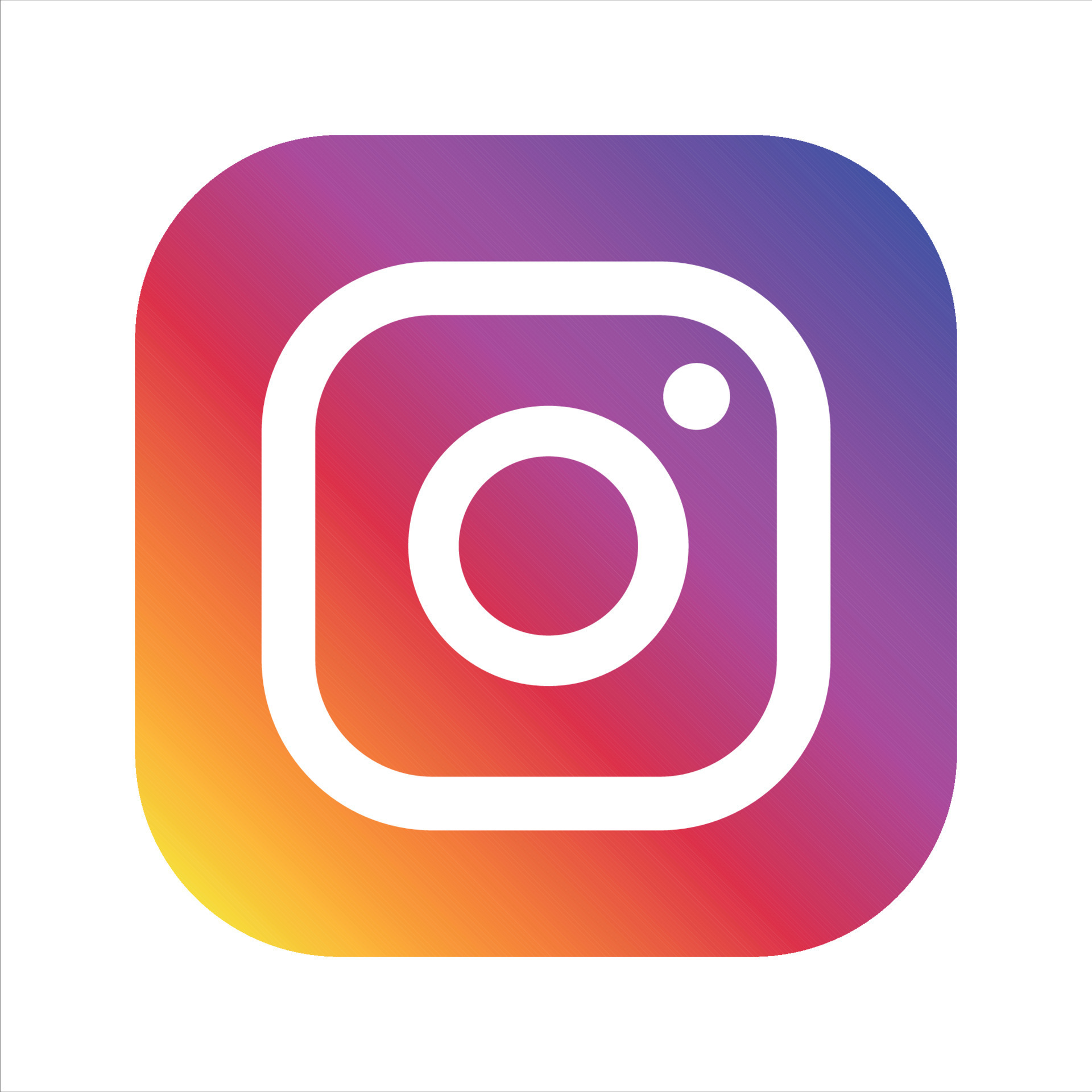 Instagram app logo with a gradient of pink, purple, yellow, and orange.