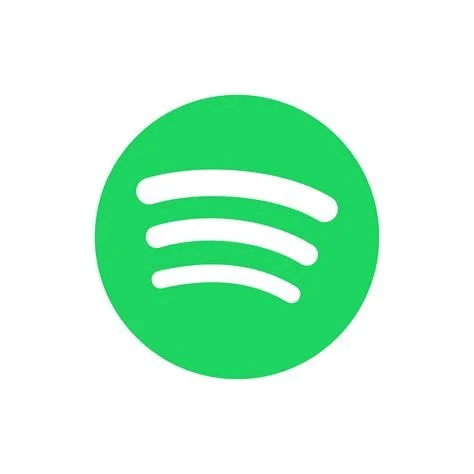 Green Spotify logo with three white curved lines