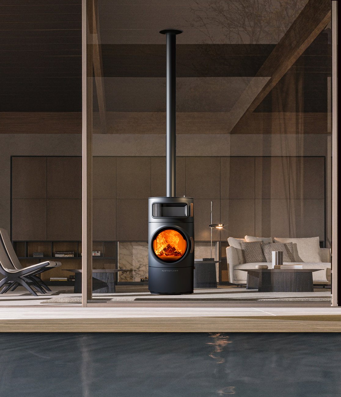 Clou di Austroflamm in un ambiente domestico