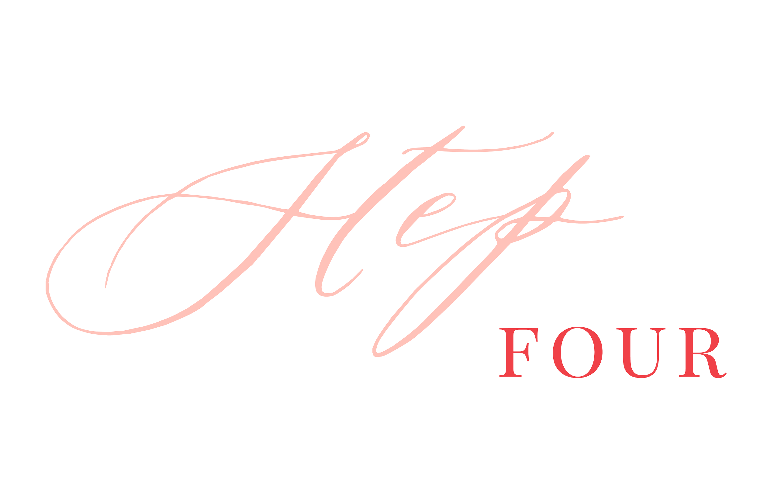 Stylized text saying "Life's a Peach" in pink cursive font on a black background, with the words "FLOUR" in red below.