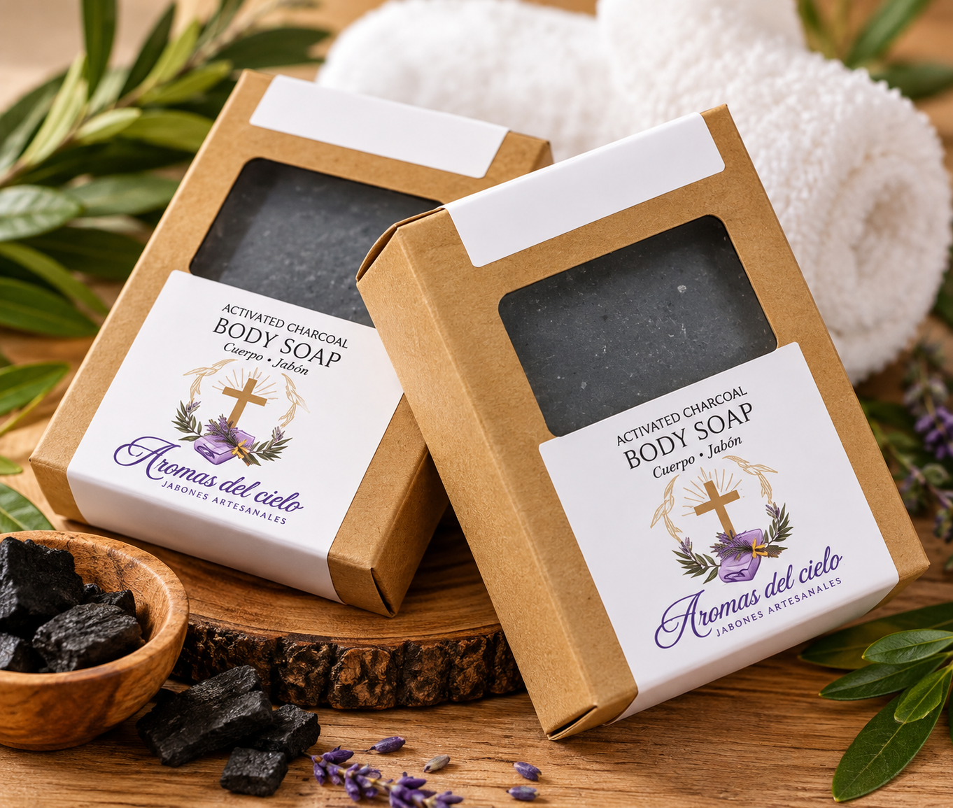 Aromas del Cielo-Activated Charcoal Soap