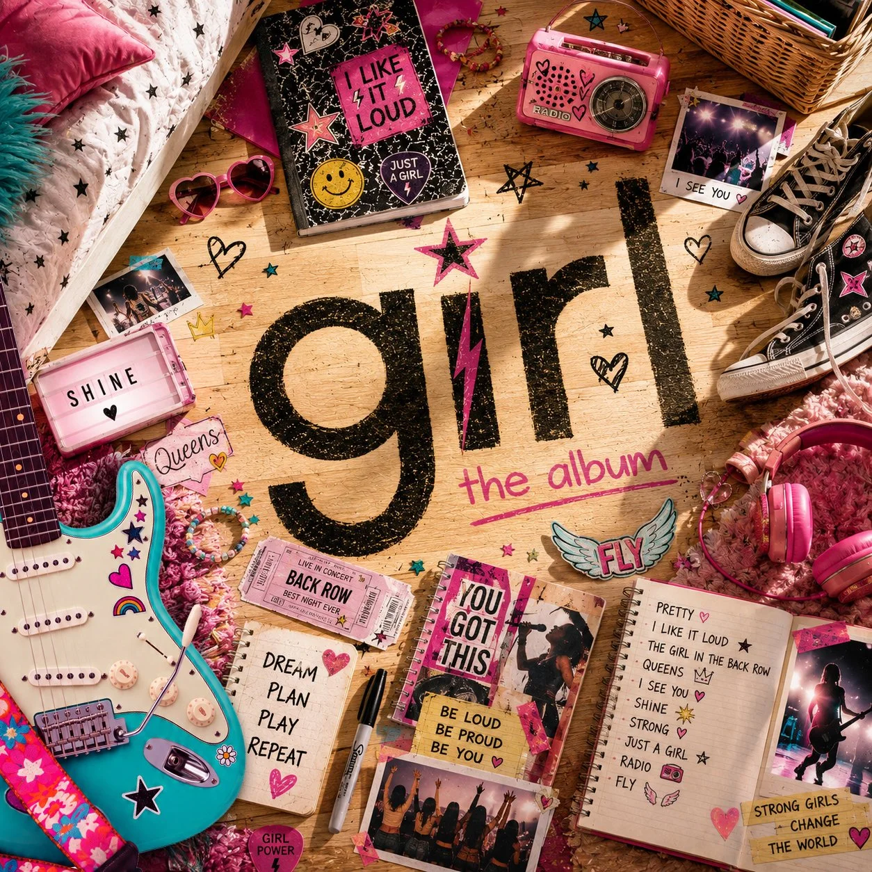 Introducing a new album of original, girlicious pop songs created to inspire, encourage and energize girls! In a world where female empowerment isn’t always a given, Girl presents a bold alternative. With songs focusing on self love, finding your own