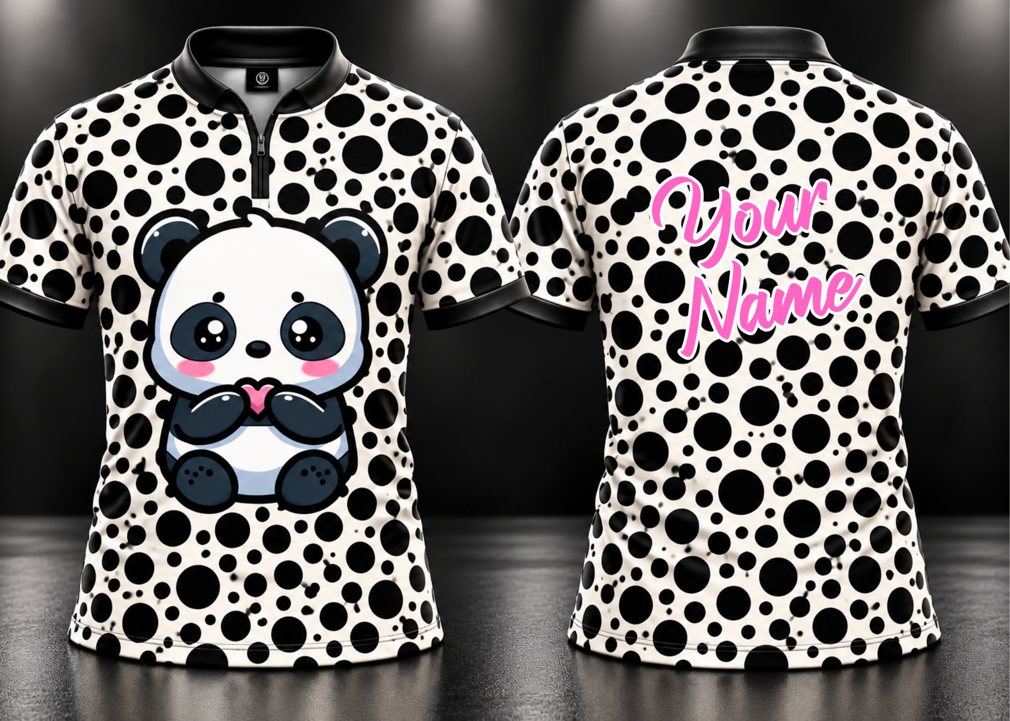 Panda Love Custom Bowling Jersey