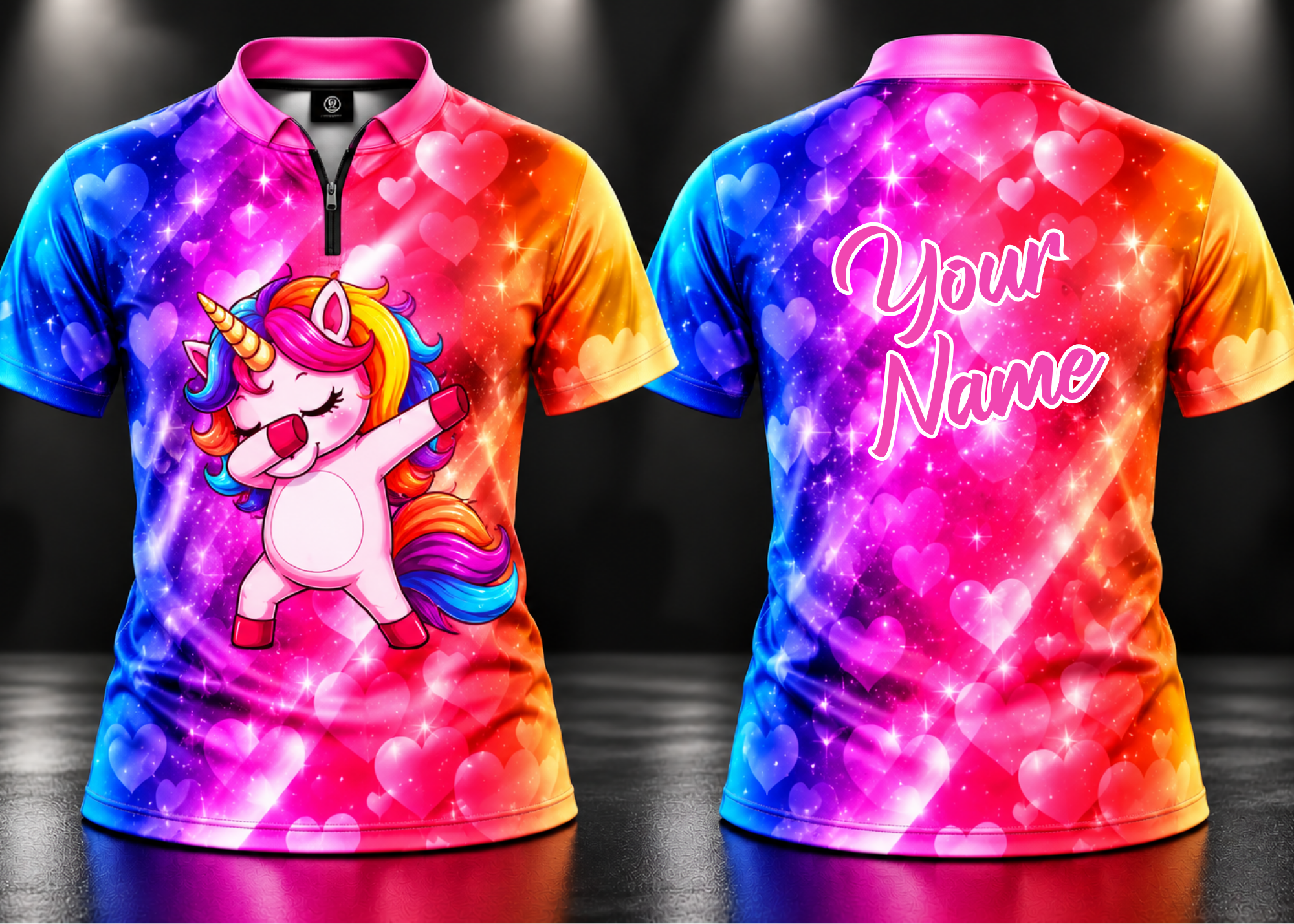 Dabbing Unicorn Custom Bowling Jersey