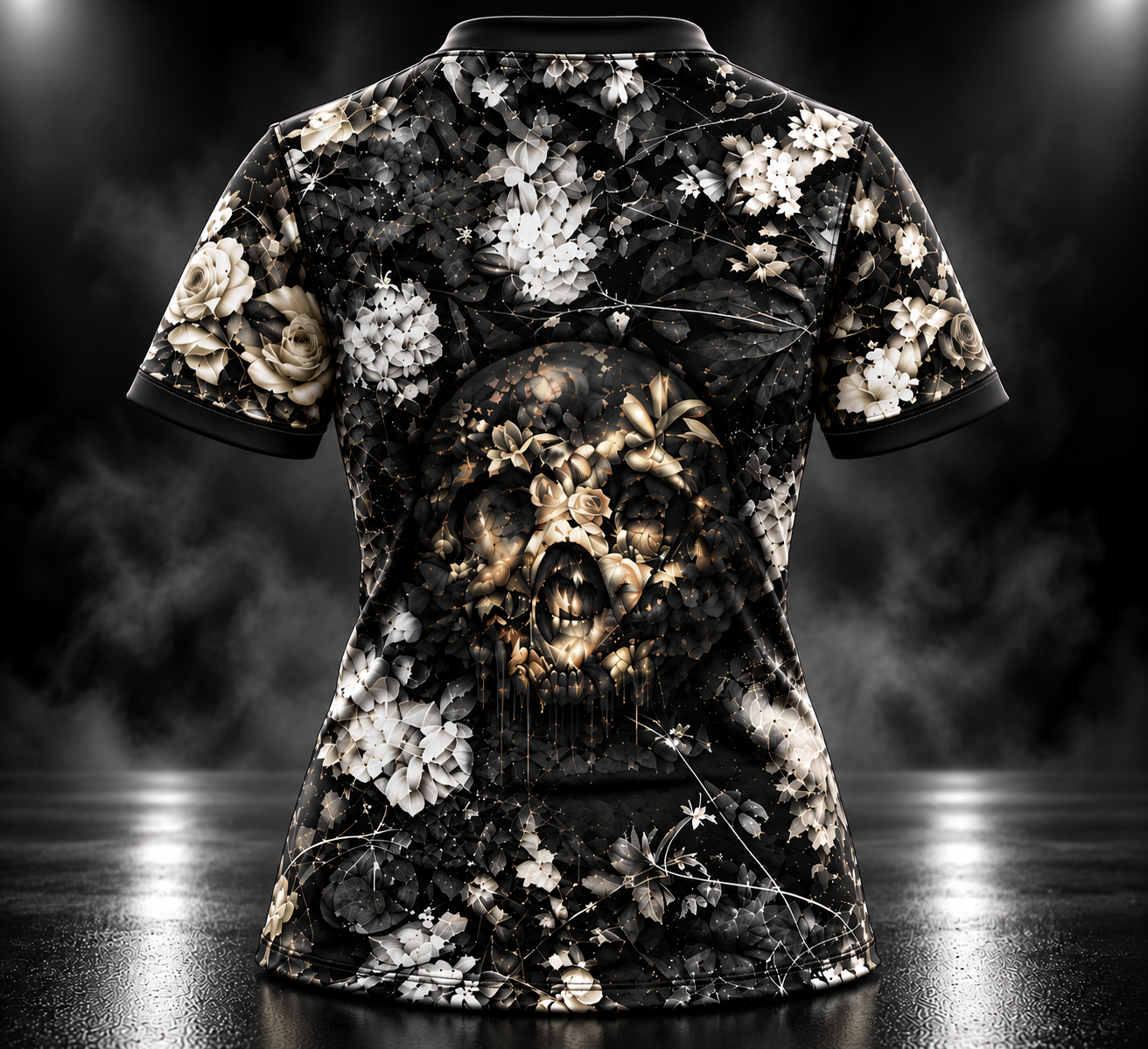 Gothic Floral Skull Jersey Back.png