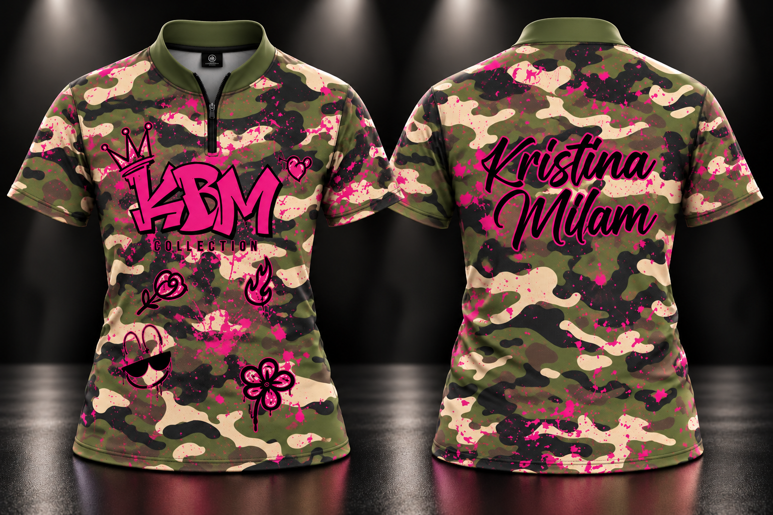 Graffiti Camo Initials Jersey