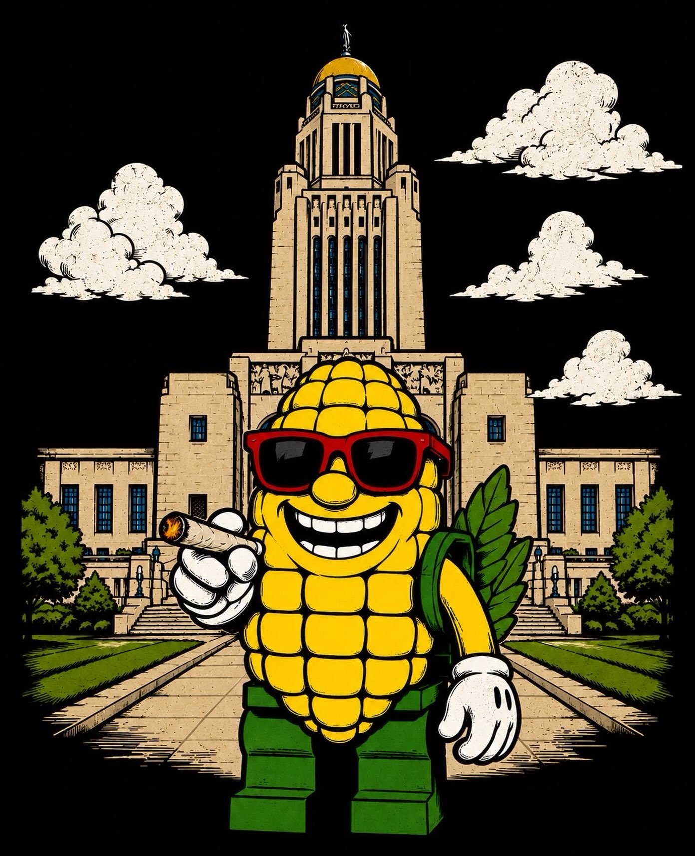 🌽 Nebraska made. Good vibes only. Catch Cornelius holding it down at The Good Life Outlet. 😎 #lincoln