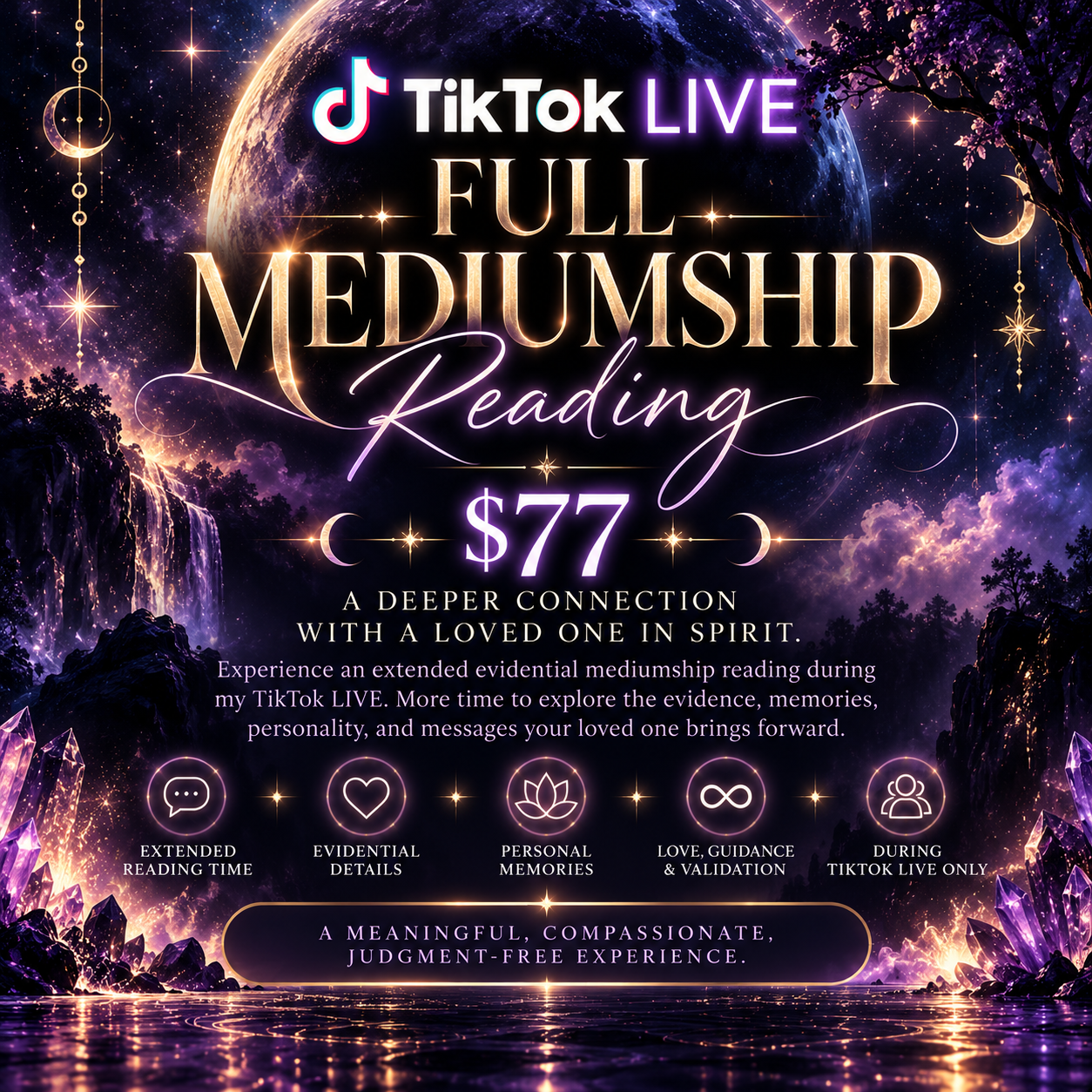TikTok LIVE Mediumship Reading – $77