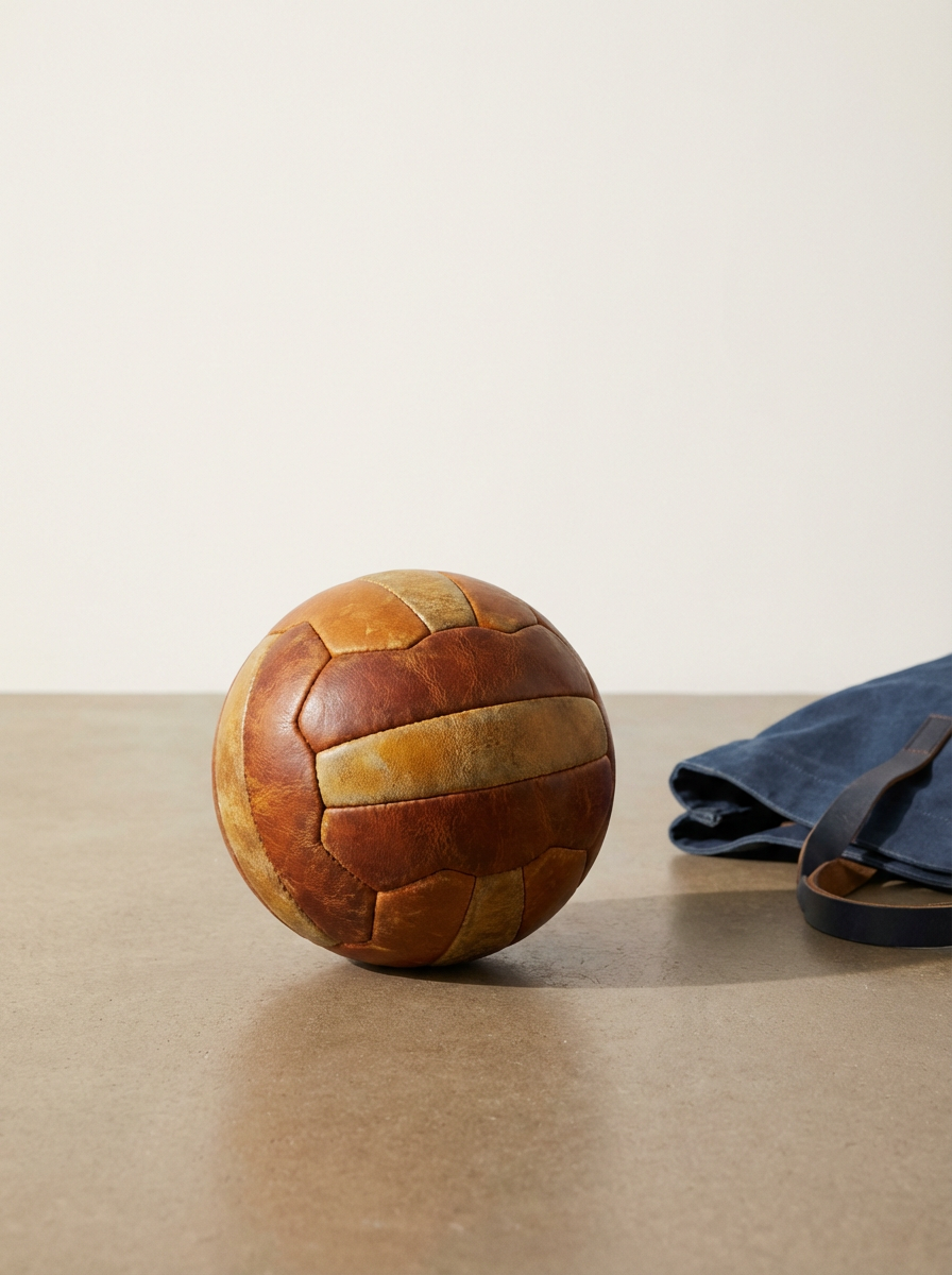 Vintage Leather Soccer Ball