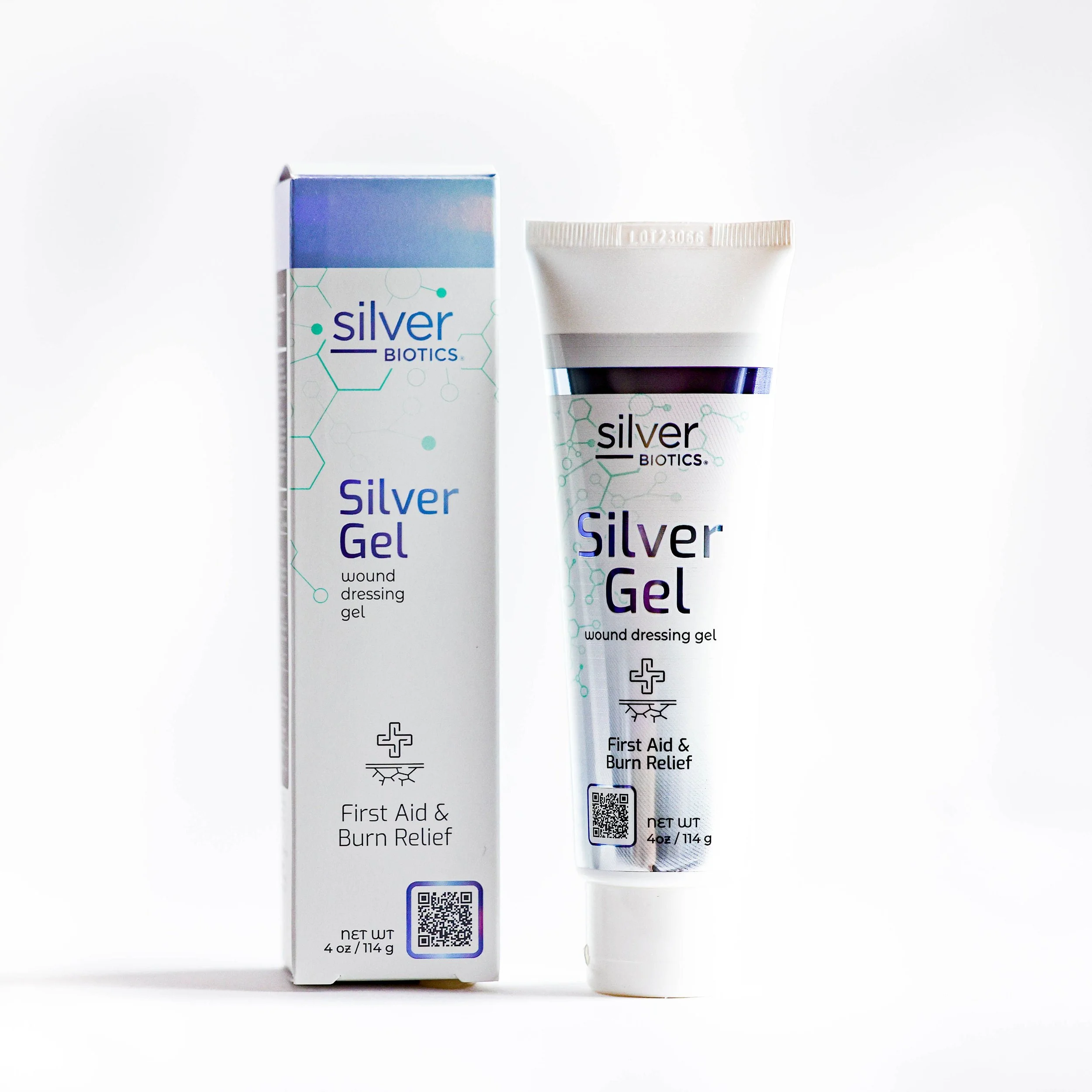 Silver Biotics Silver Gel wound dressing gel, 1.5 oz, for tattoo and inkless tattoo aftercare