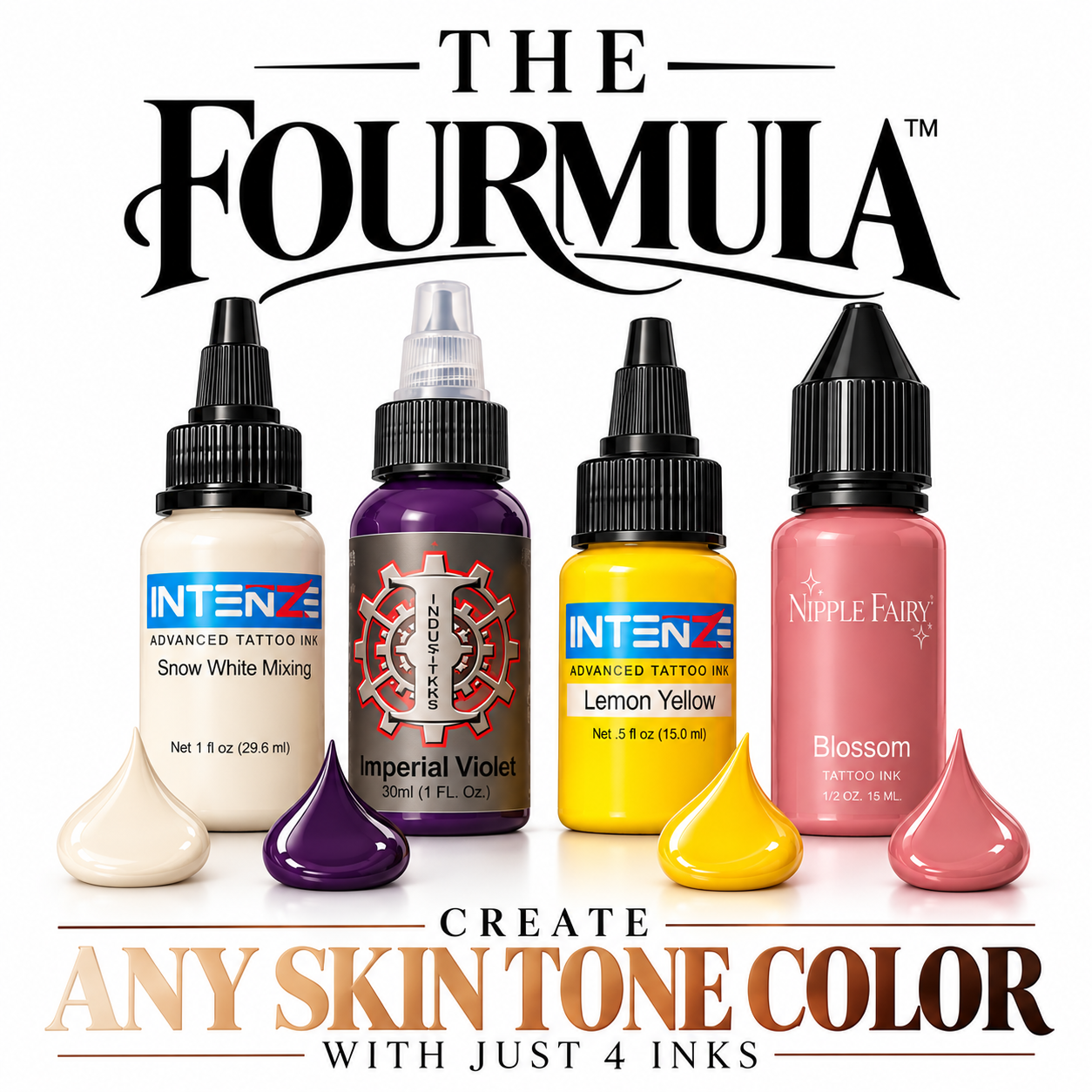 The Fourmula™: Create Any Skin Tone With Just 4 Inks