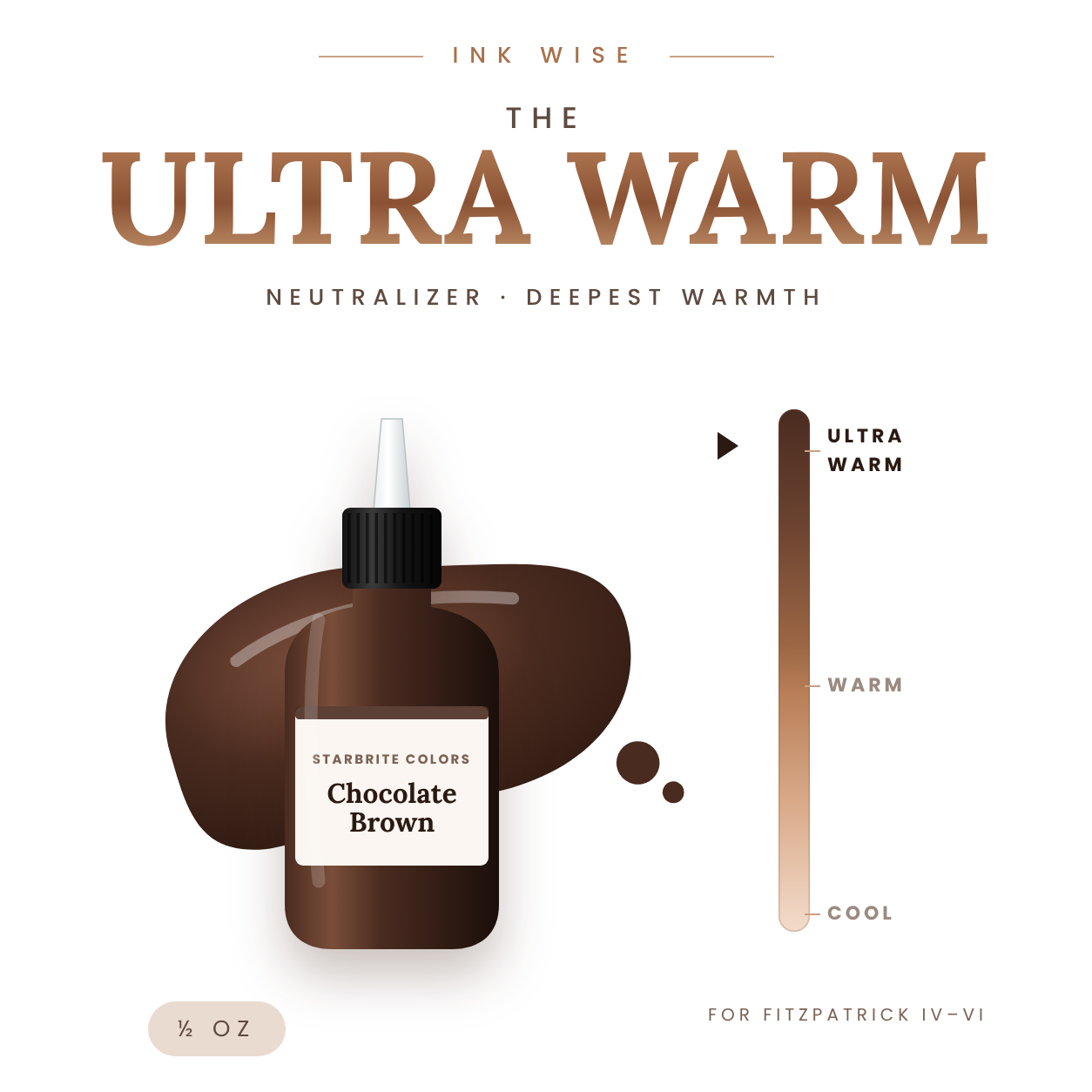 StarBrite Chocolate Brown — Ultra Warm Neutralizer, ½ oz