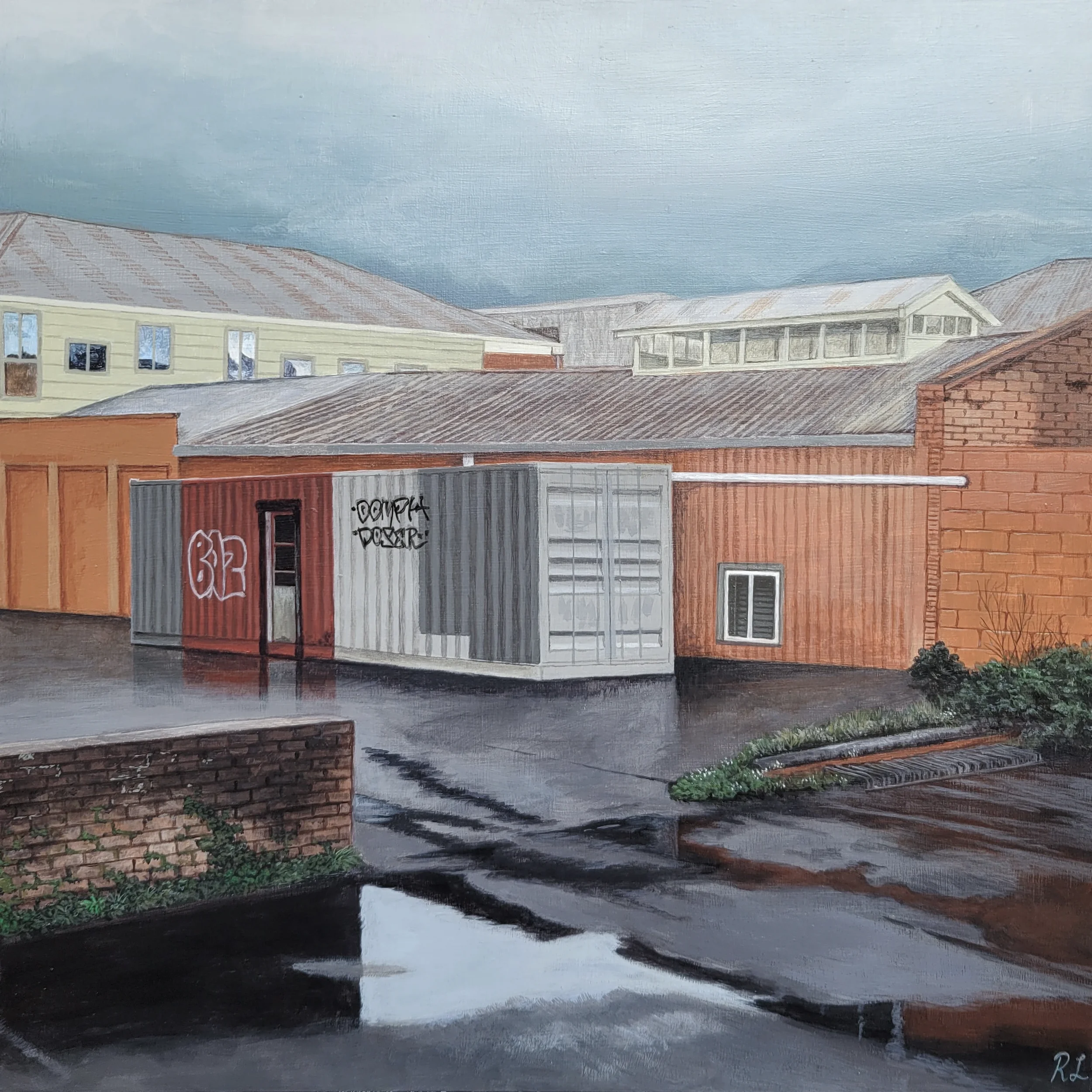 After the Storm, 2023, Acrylic on Board, 410 x 410mm