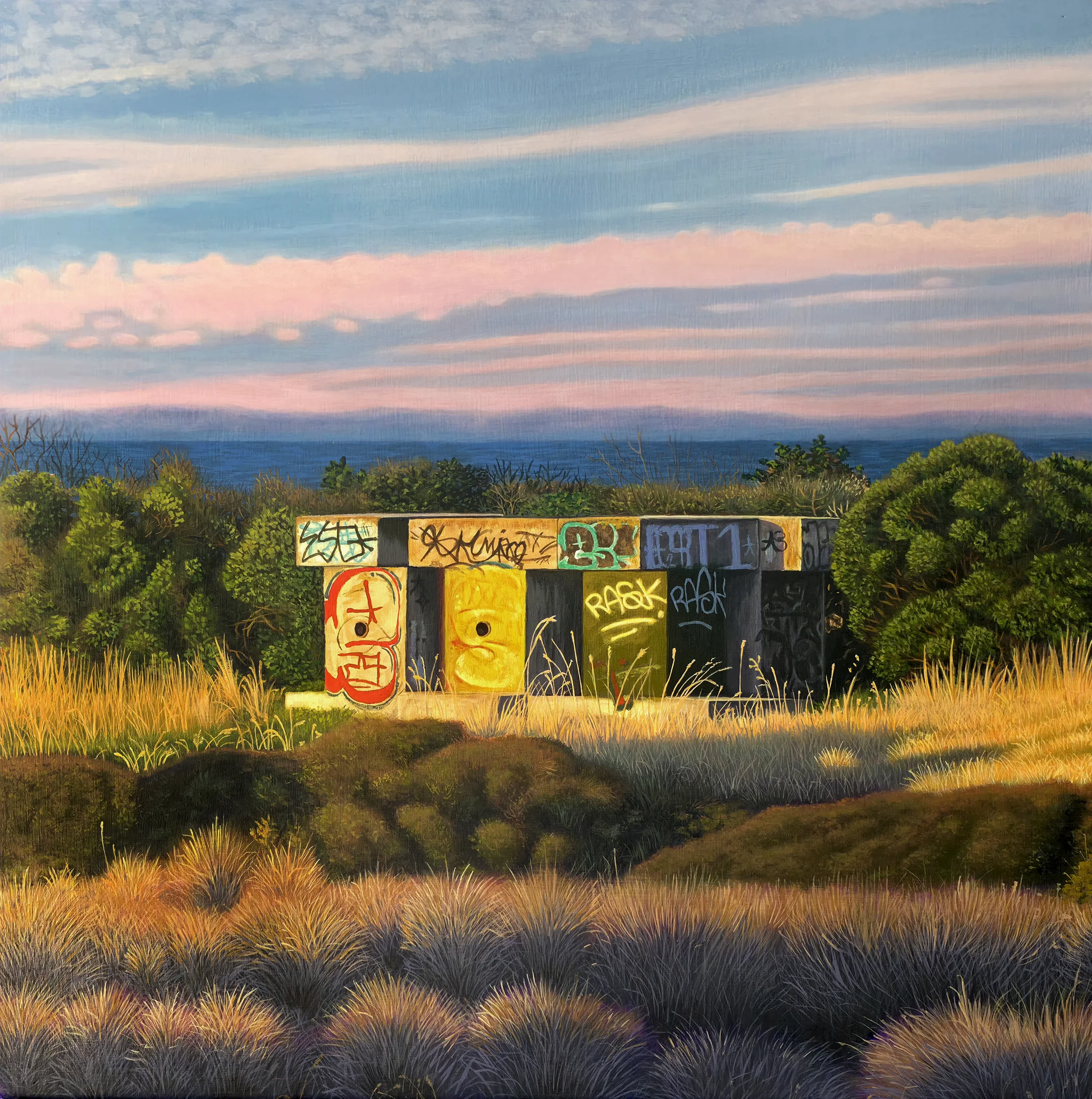 Construct, 2026, Acrylic on Board, 410 x 410mm