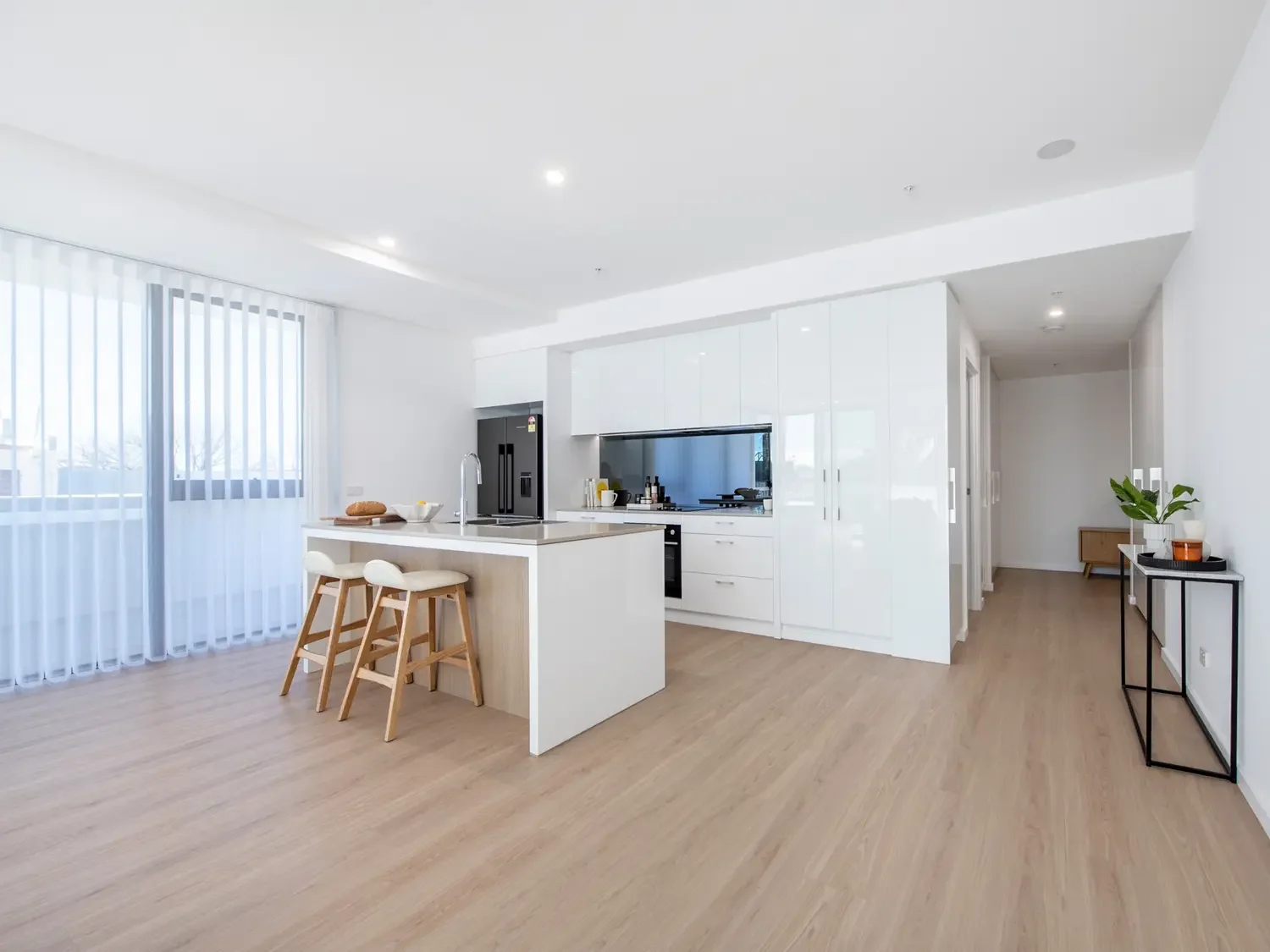 Kitchen in one of the church st apartments
