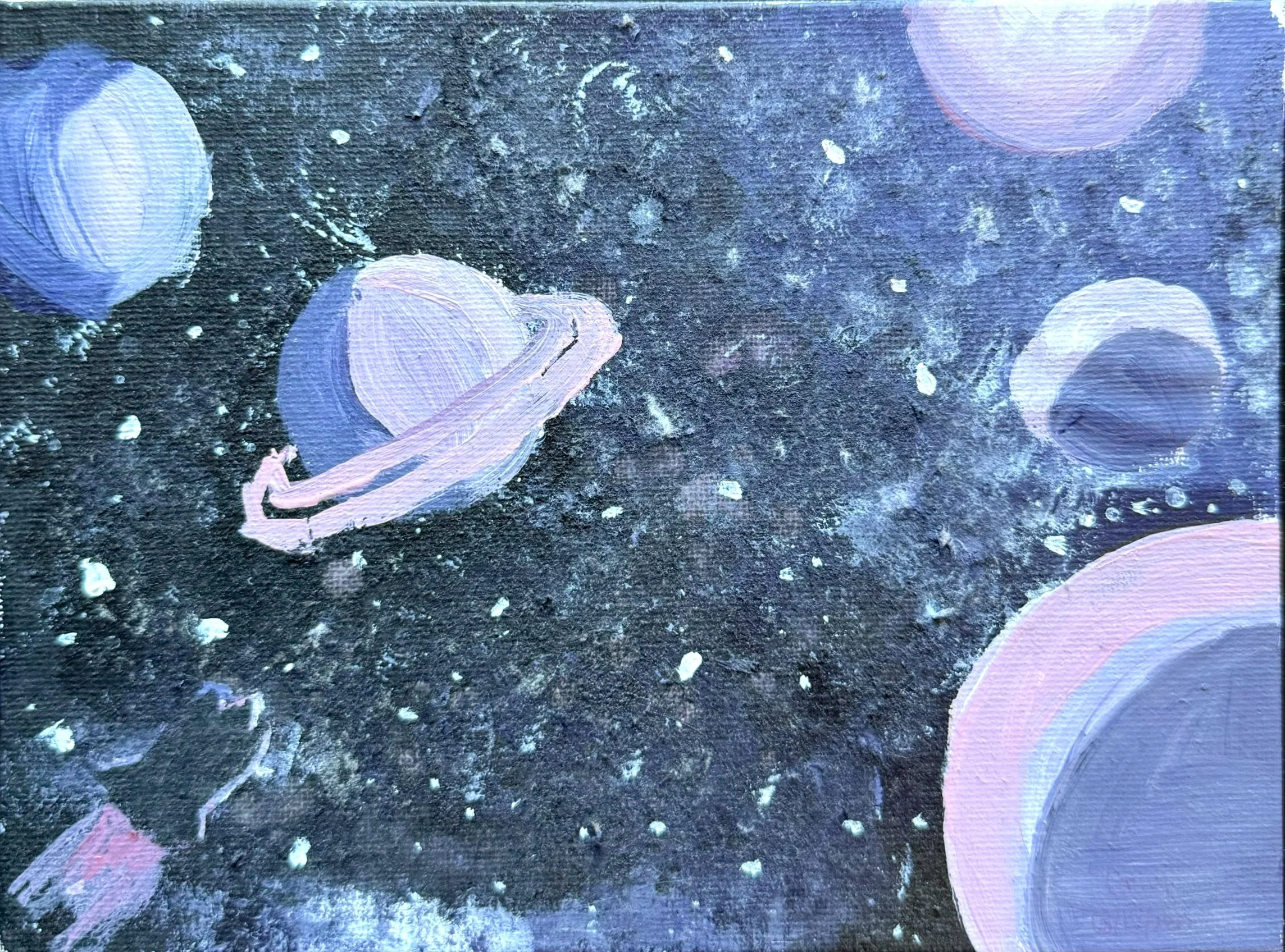 "Across the Universe", acrylic on canvas (2025)