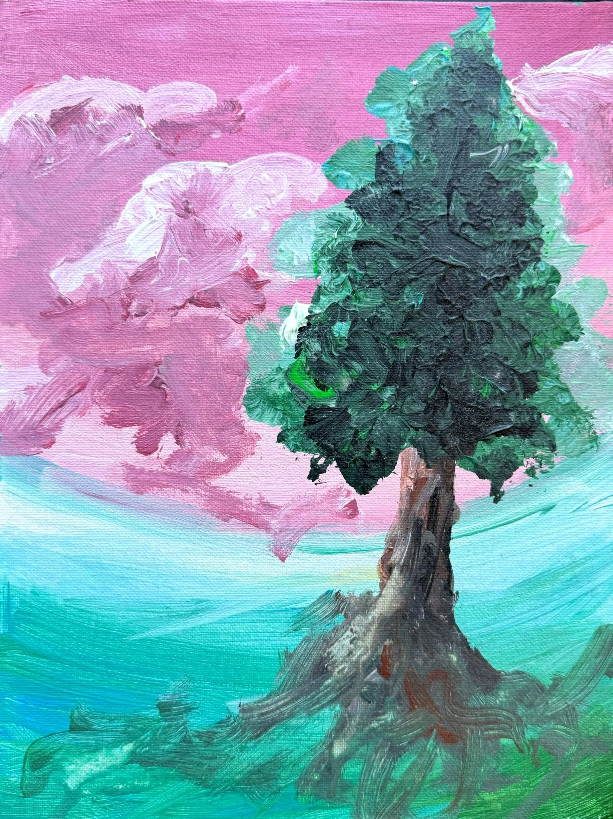 "Tree", acrylic on canvas (2024)