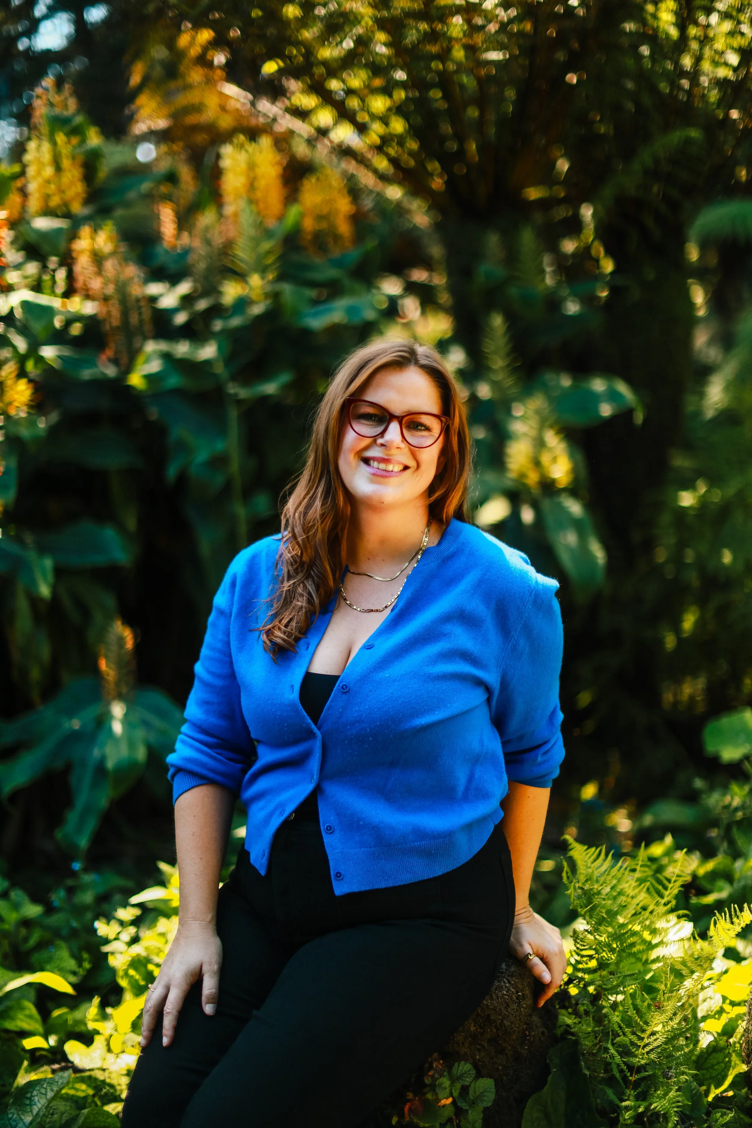 Portrait of Lindsey in green space