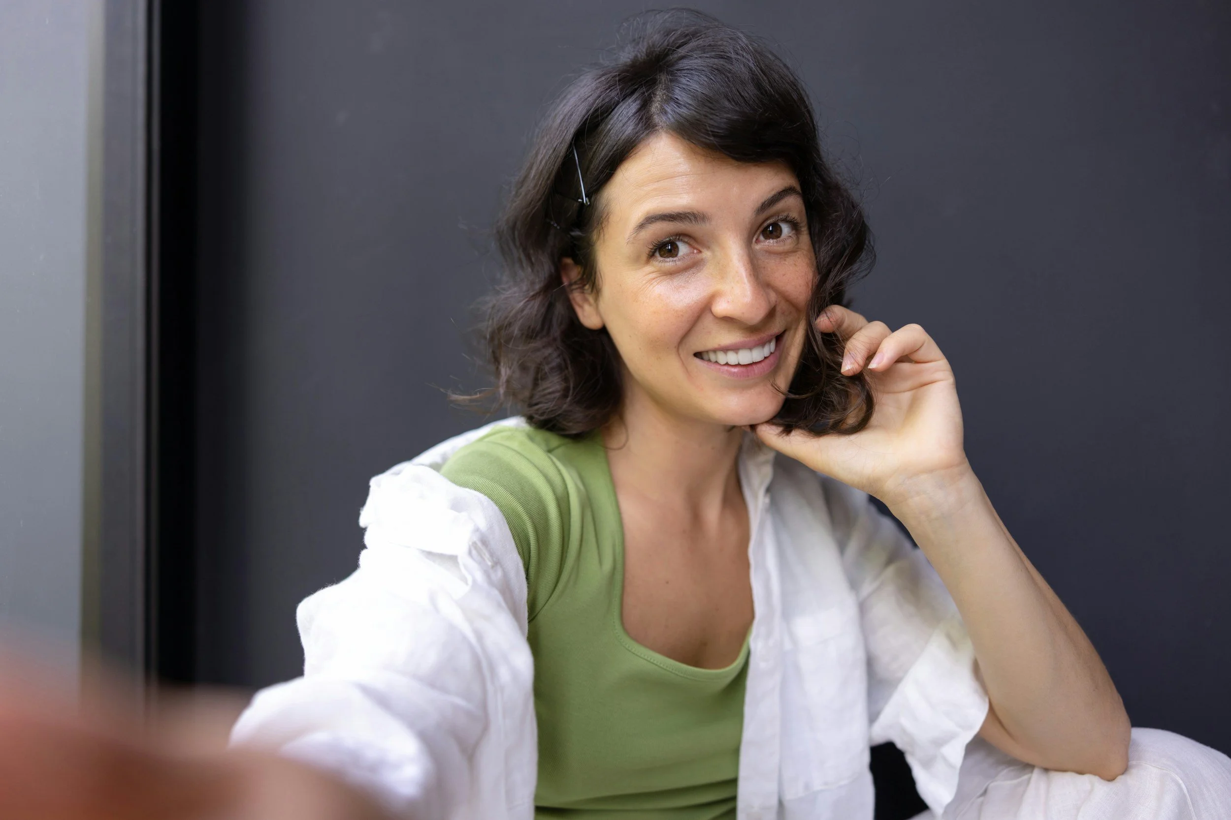 Patient care coordinator answering a call