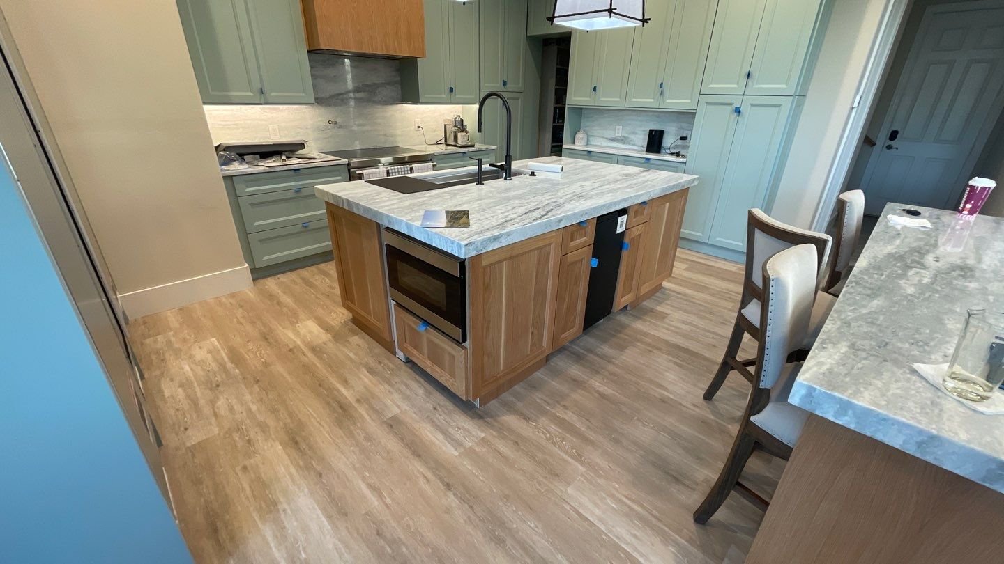 Marco Island remodel - finished kitchen island