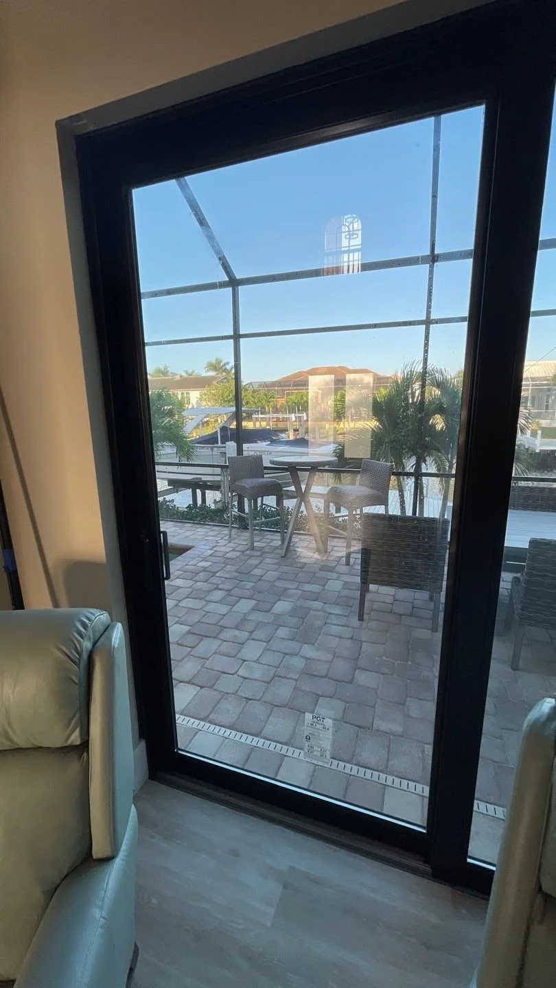 Marco Island remodel - finished lanai pool view