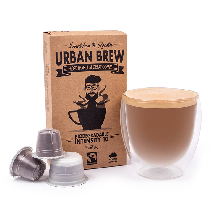Urban Brew pods are made from d2w oxo-biodegradable plastic technology. They are recyclable and biodegradable, but are not compostable. They can be recycled or treated as general waste where they will degrade at an accelerated rate of time in landfil