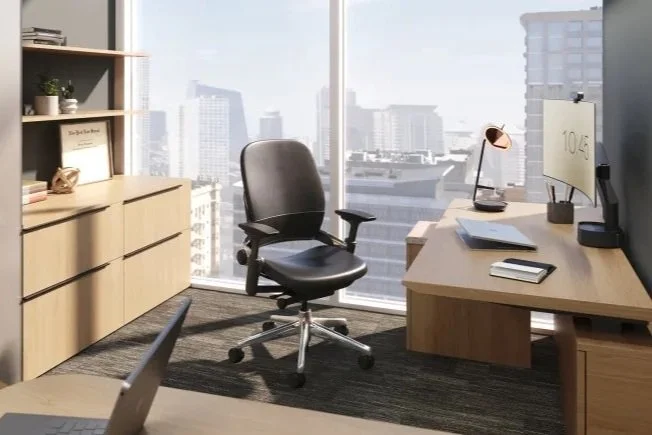 Steelcase supports a circular economy by increasing the life cycle of materials in products and packaging, maintaining their value while also developing innovative solutions for their reuse. Steelcase designs for easy disassembly to enable repair, re