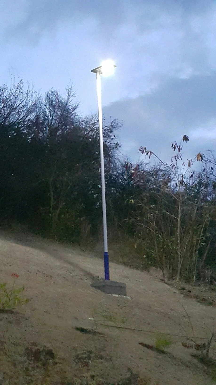 Solar Street Lights located on the paramenters of property.jpg