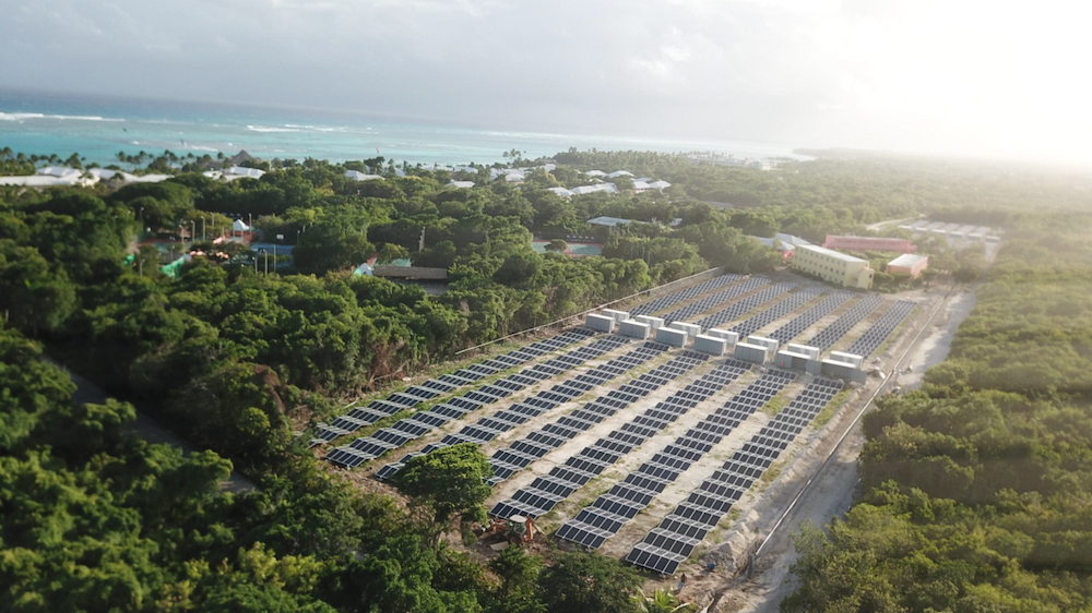 Solar power generation at Club Med Punta Cana