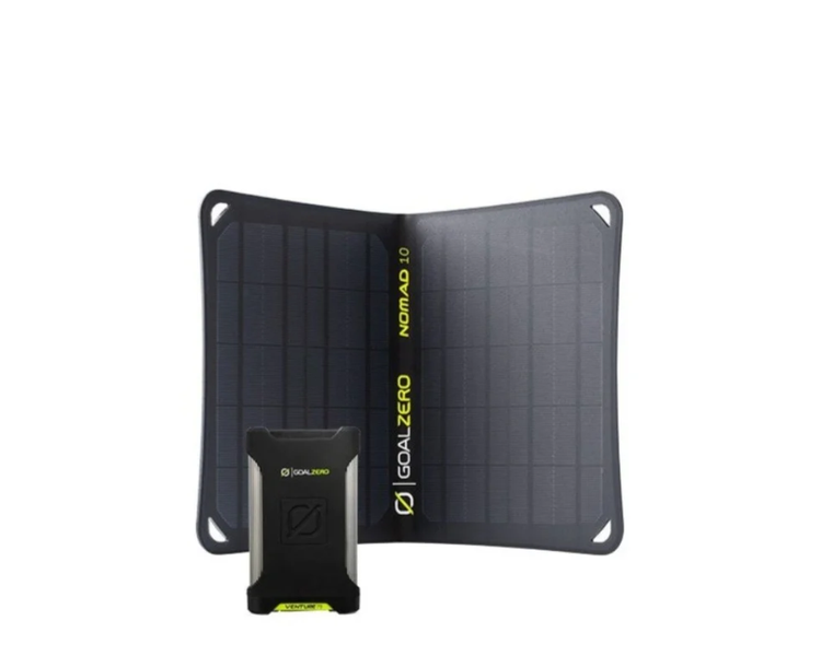 The NOMAD 10 HIGHLIGHTS has a built-in kickstand that clicks into place at multiple angles, so you can position your panel for optimal solar collection and ensure it stays put. Lightweight design can be strapped to your pack or tent and folds down ea