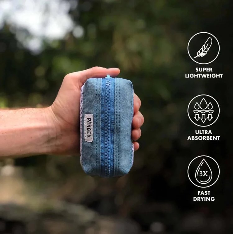 PANGEA Bamboo Eco Towel 2.0 is not just carbon neutral, but carbon negative. For every $10 purchase, PANGEA will remove two pounds of trash from the Earth, and two pounds of CO2 from the air.