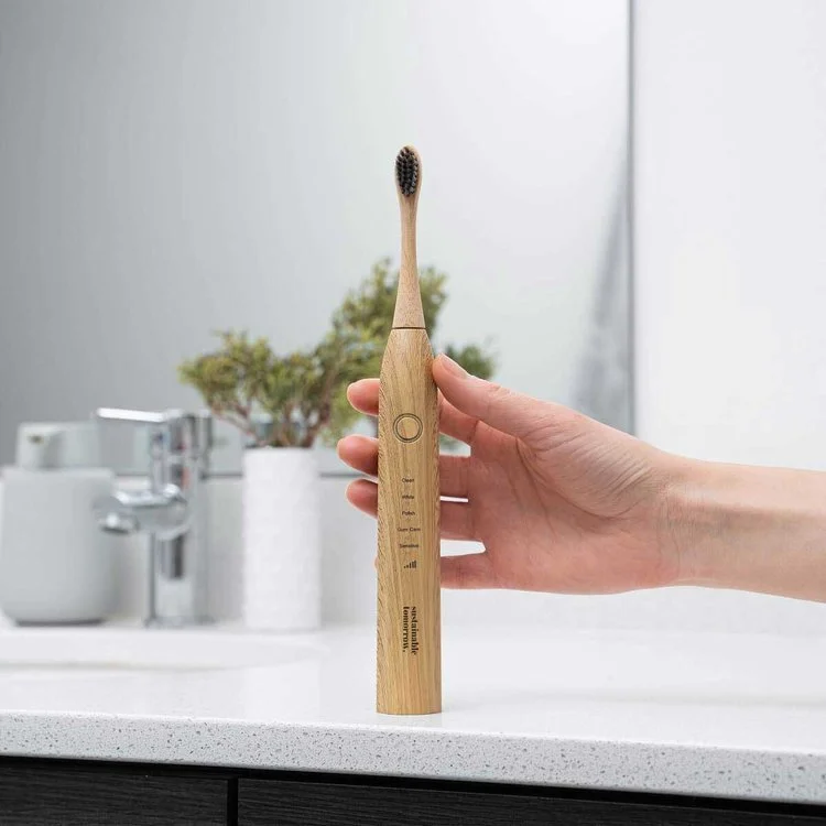The Zen Bamboo Electric Toothbrush belongs in every eco-friendly bathroom. All the design materials are compostable, biodegradable or recyclable.