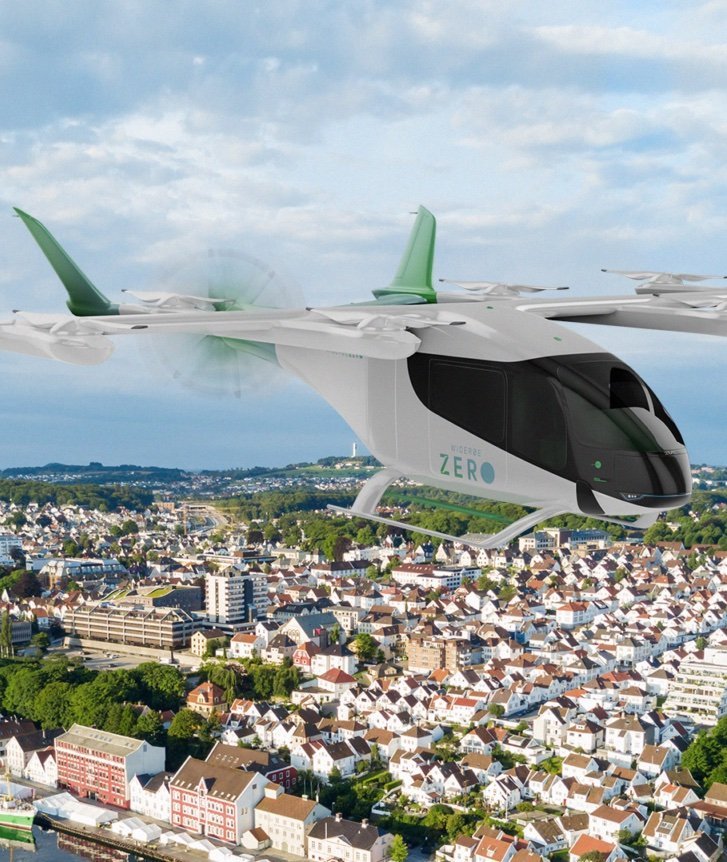 Eve's eVTOL is fully electric with a lower sound footprint than conventional aircraft and provides zero local emissions. Designed for urban travel, it will offer commuters safe, efficient, comfortable and more sustainable journeys within cities aroun