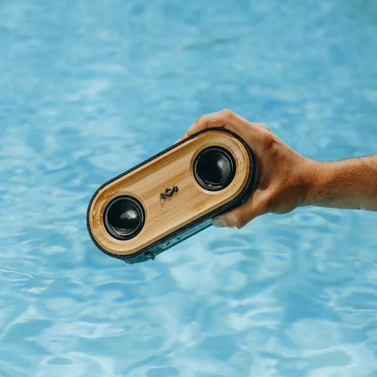 Marley’s GET TOGETHER MINI 2 wireless speakers are designed with solid bamboo, eco-friendly REWIND™ fabric, and delivered in 100% recyclable packaging.