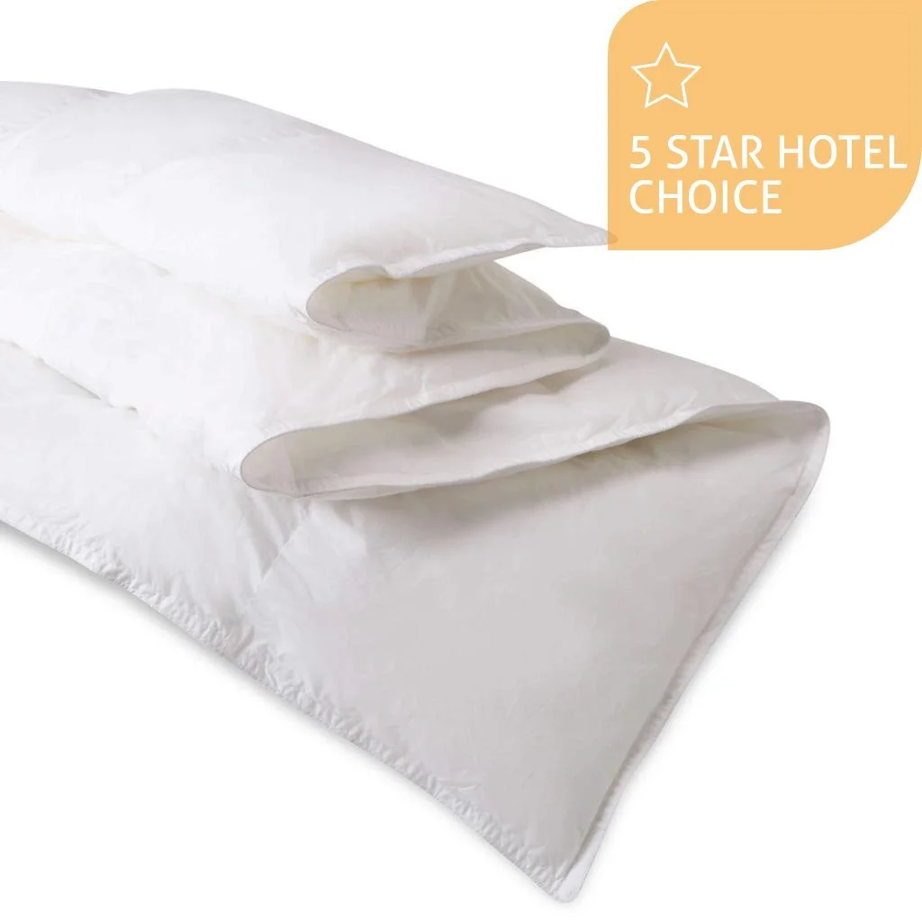Fine Bedding's Smartdown Duvet is created from fibres made from recycled plastic bottles, uniquely spun and blown to simulate the hand-feel and warmth of natural down. Cotton cover, hand finished.