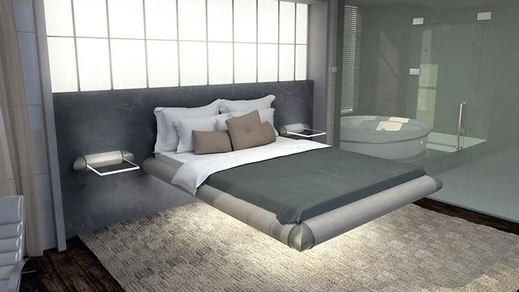 Floating beds levitate guests to new levels of relaxation, while creating a more alluring and luxurious feel for hotel rooms.