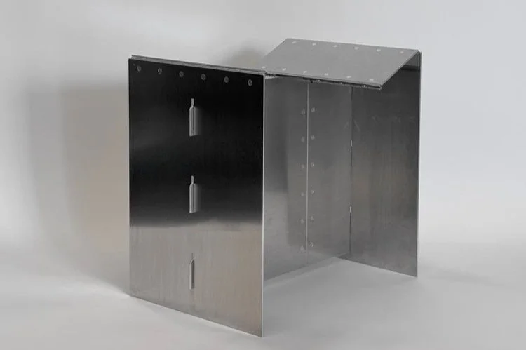 The FoldSeat by NYC-based furniture designer Aidan Reinhold, is an easy-to-transport chair constructed from monomaterial for ease of recycling. FoldSeat comes together without the use of tools, and folds down to fit inside a 12" x 17" FedEx box.
