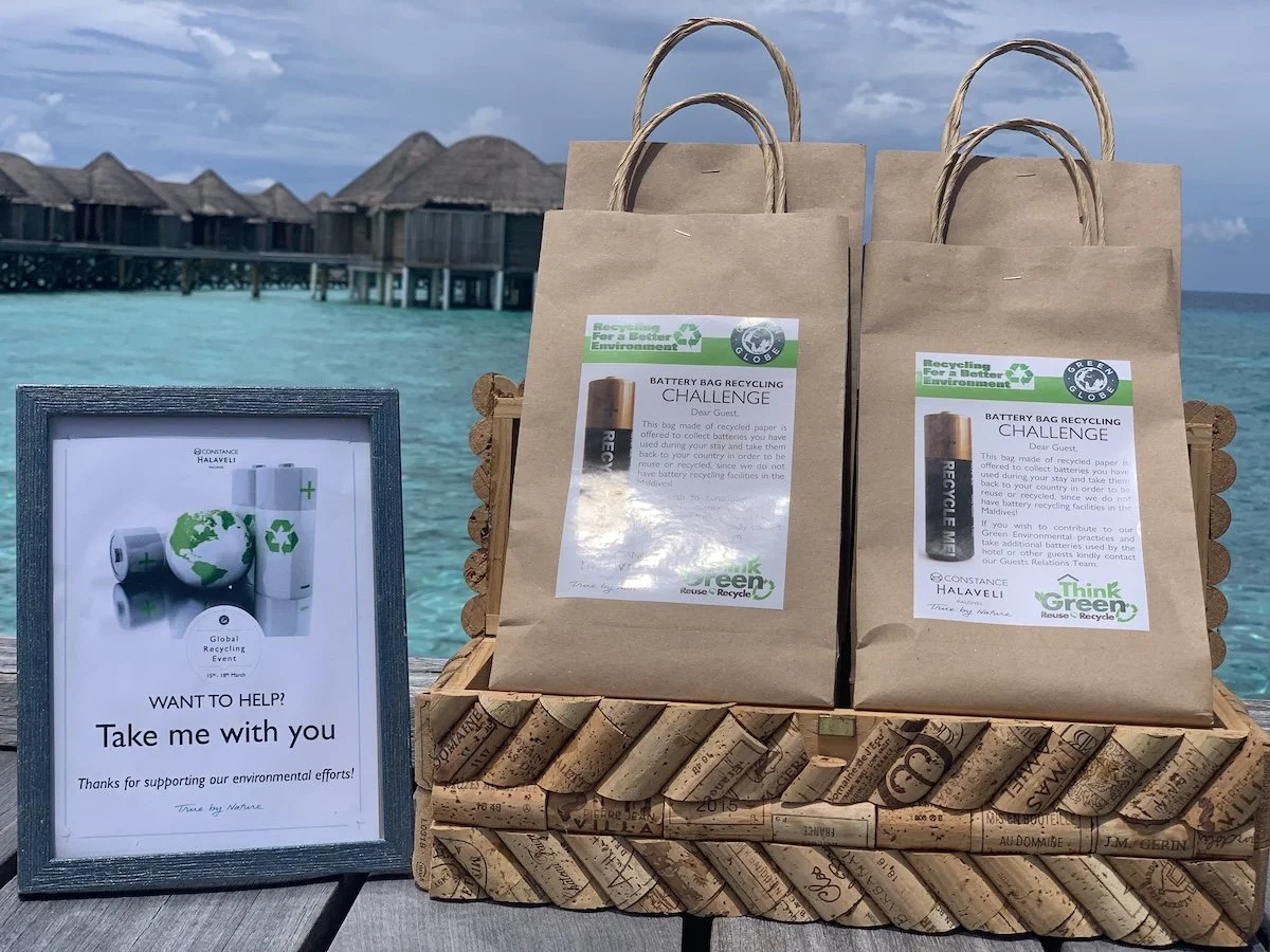 Constance Halaveli Maldives Battery Bags