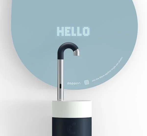 By installing a Dopper Water Tap in your company you can smash your sustainability goals, put your tap (and company) on the map and work to stop single-use plastic pollution.