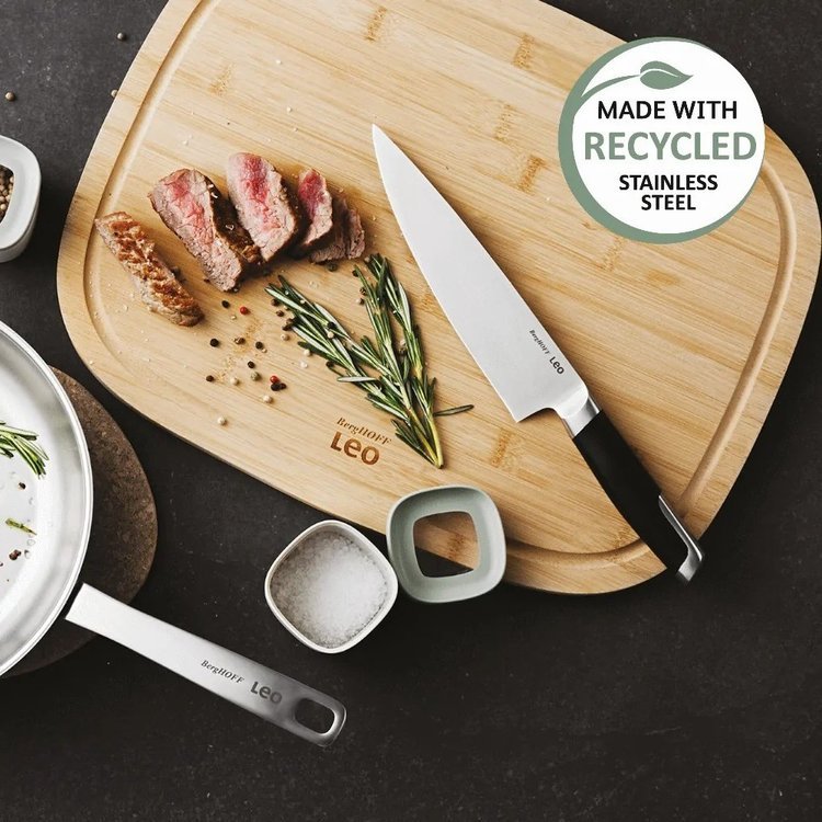 BergHOFF recycled stainless steel cookware is durable and guarantees a long lifespan. Recycled stainless steel cookware offers the elevated experience of cooking with high-grade, durable stainless steel that minimizes waste and fits beautifully in th
