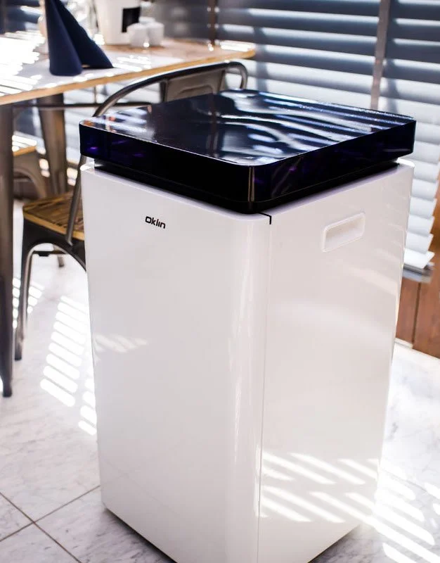 Oklin’s GG-02 is an electric composting unit ideal for small-scale waste generators like homes, coffee shops, schools and offices. The GG-02 utilizes Acidulo® microbes to compost food waste in 24 hours, producing a nutrient-rich soil amendment that c